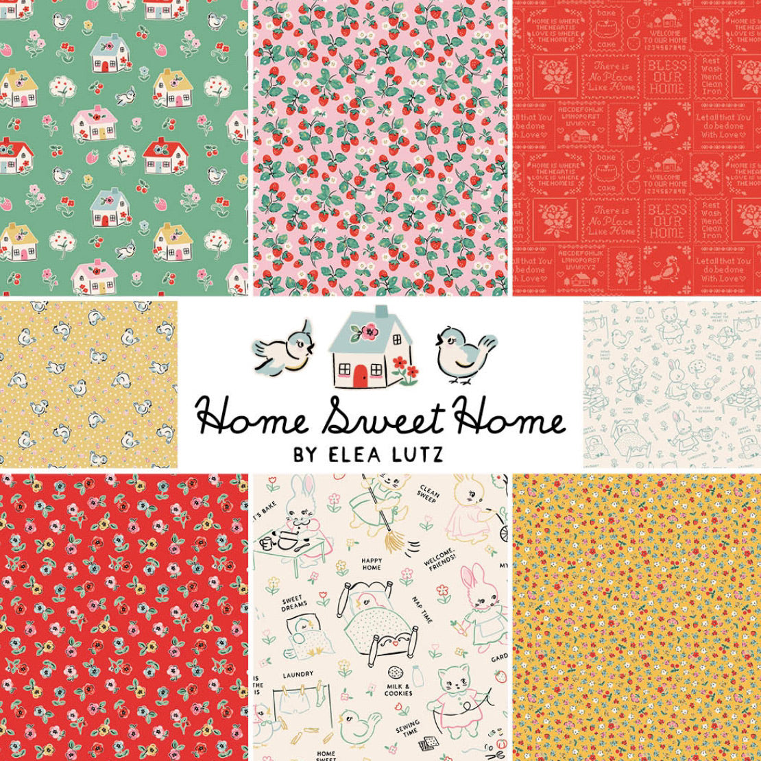Home Sweet Home Collection by Elea Lutz for Poppie Cotton