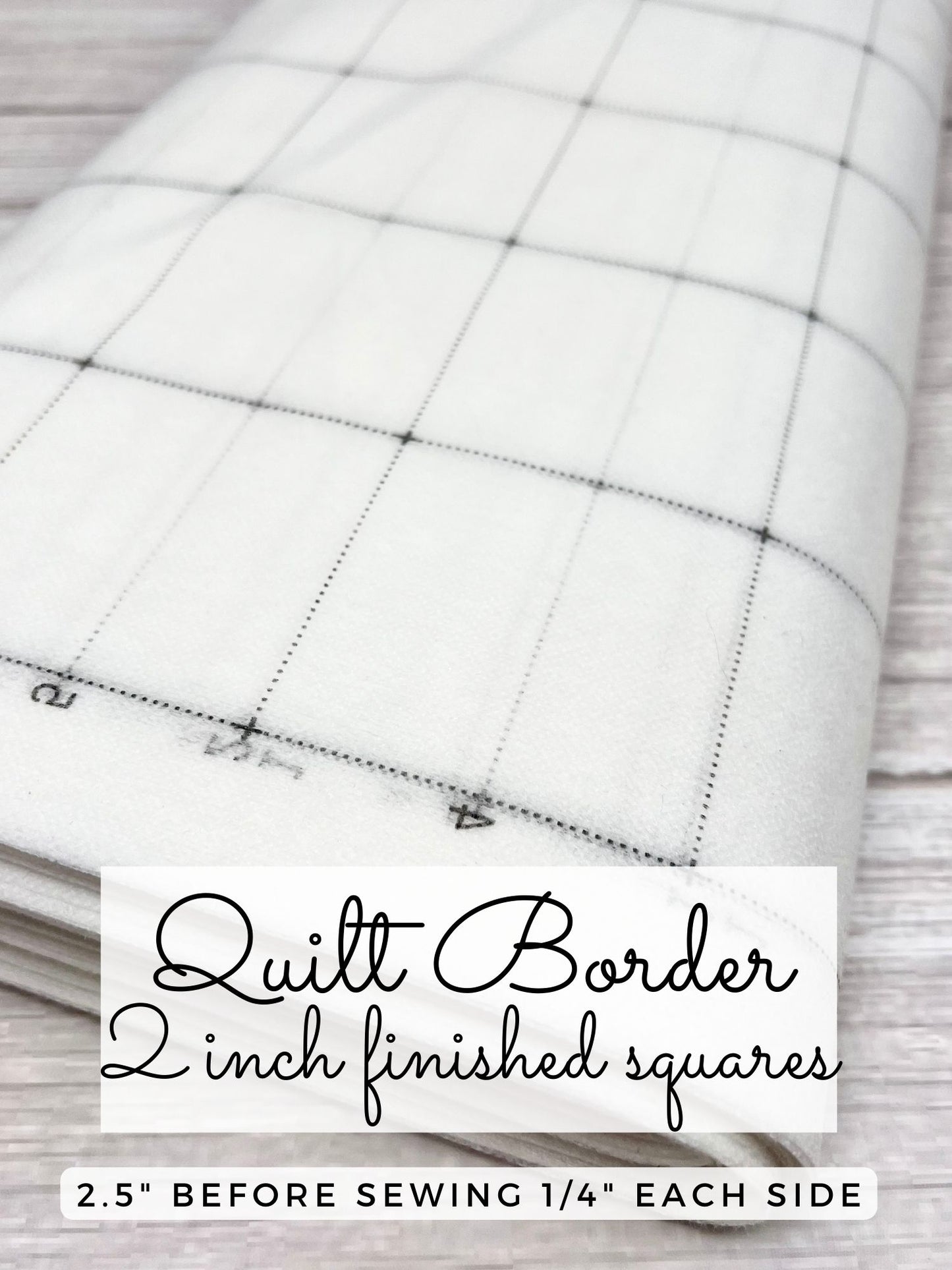 Easy Piecing Grid BORDER PANELS, 2 INCH finished - Good Vibes Quilt Shop