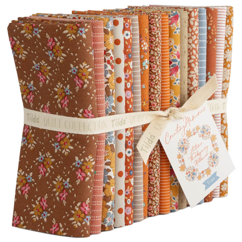 Creating Memories AUTUMN Collection, by Tilda Fabrics, 16 FQ skus Bundle Pack - Good Vibes Quilt Shop