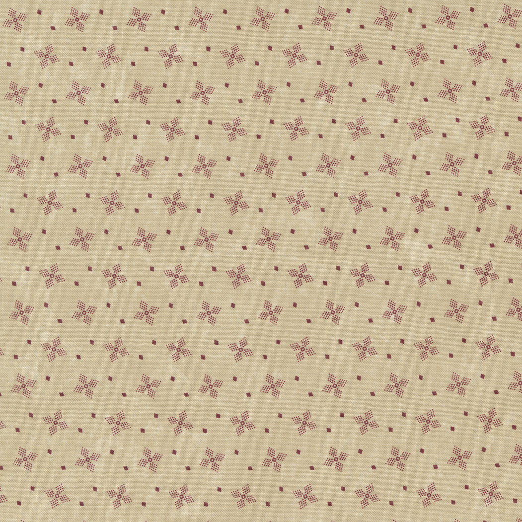 Freedom Road Tan Red sku 9694 21, sold by 1/2 yard - Good Vibes Quilt Shop