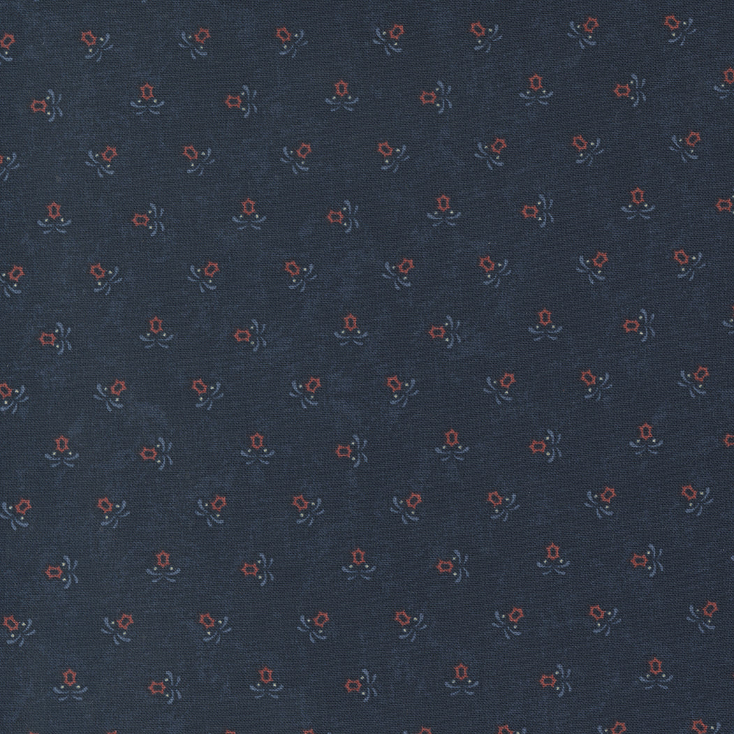 Freedom Road Blue Multi sku 9696 14, sold by 1/2 yard - Good Vibes Quilt Shop