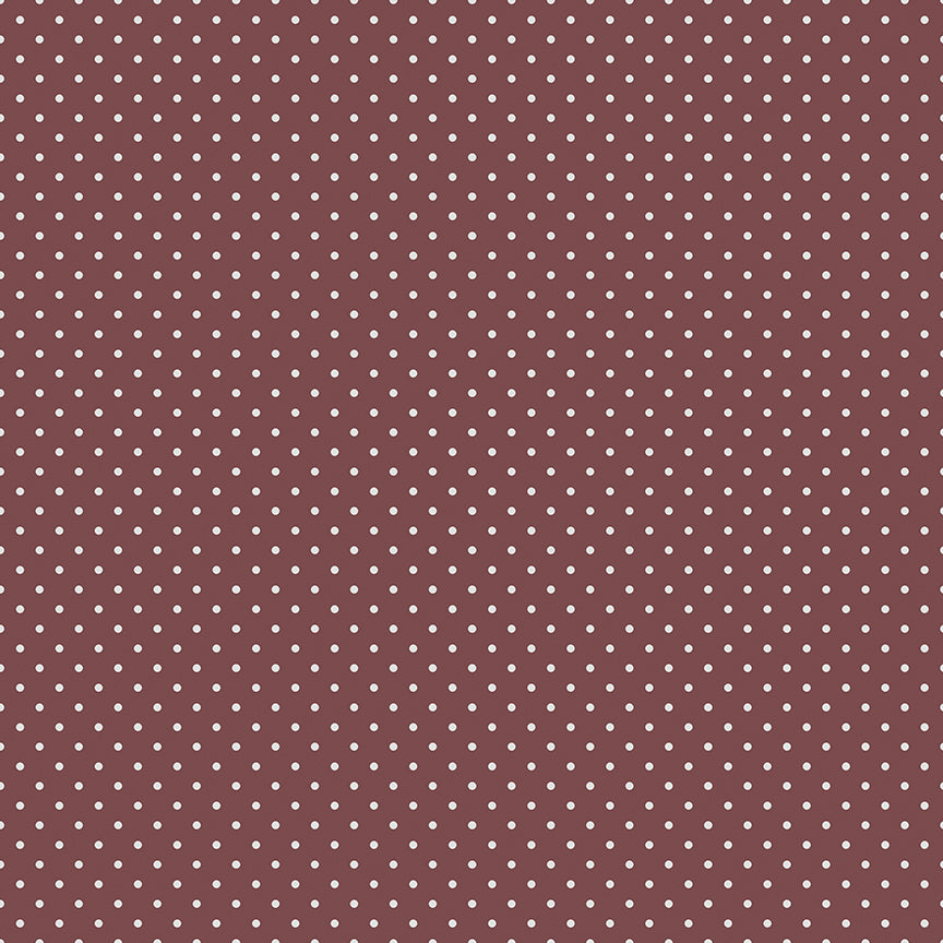 A Walk on the Prairie, by Melissa Gilbert, C15237 Dots Marsala - Good Vibes Quilt Shop