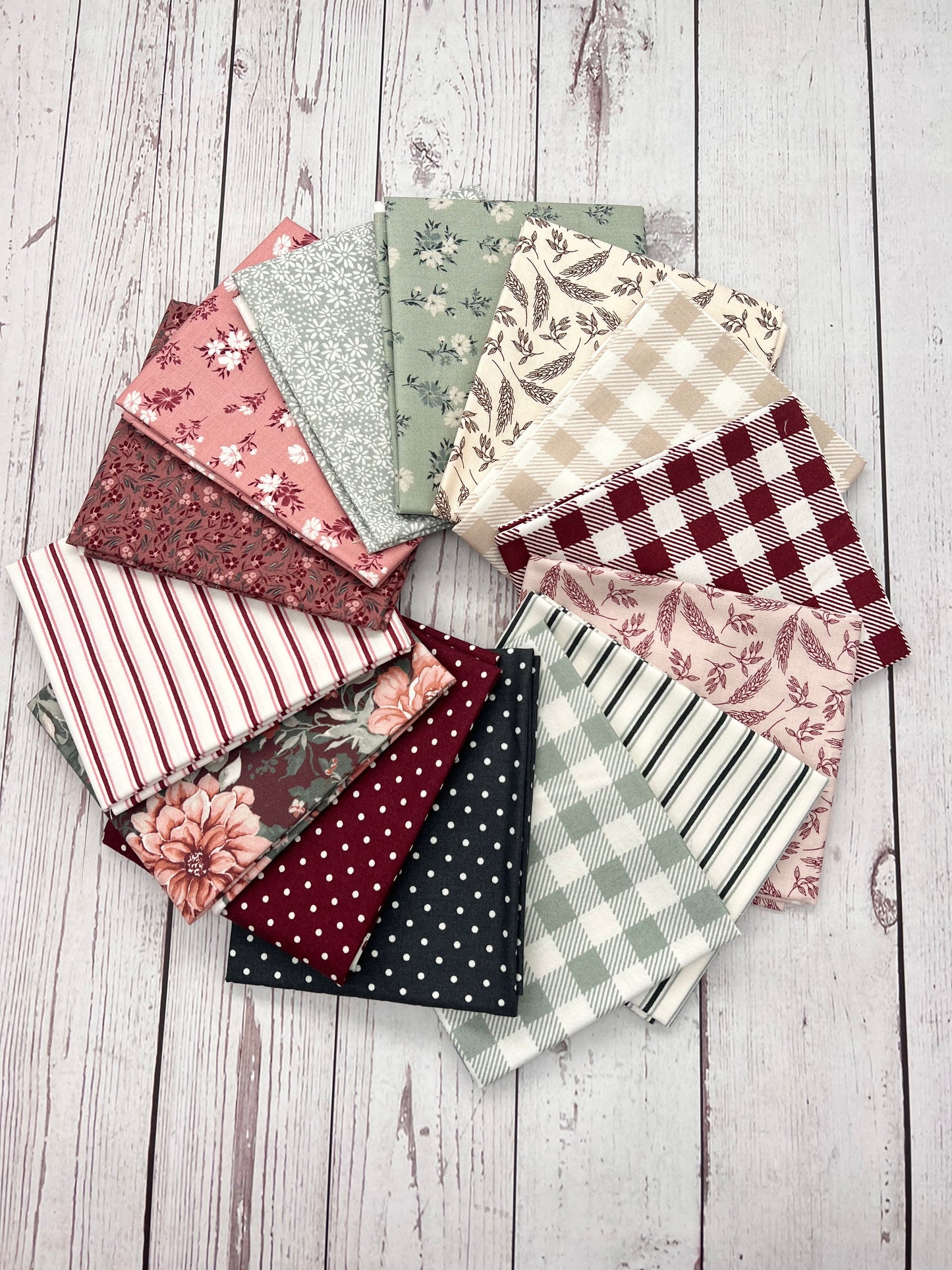 A Walk on the Prairie, by Melissa Gilbert, Fat Quarter Bundle 14 skus Mini