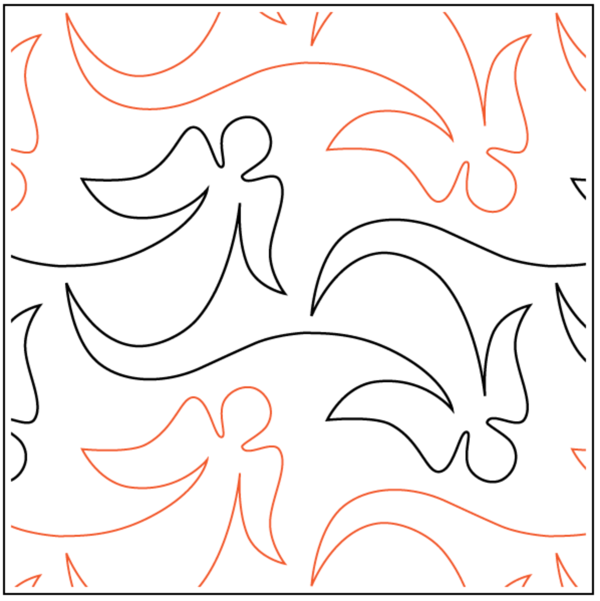 Christmas and Winter Snow Patterns Pantograph Patterns for Edge to Edge for Longarm Quilting - Good Vibes Quilt Shop