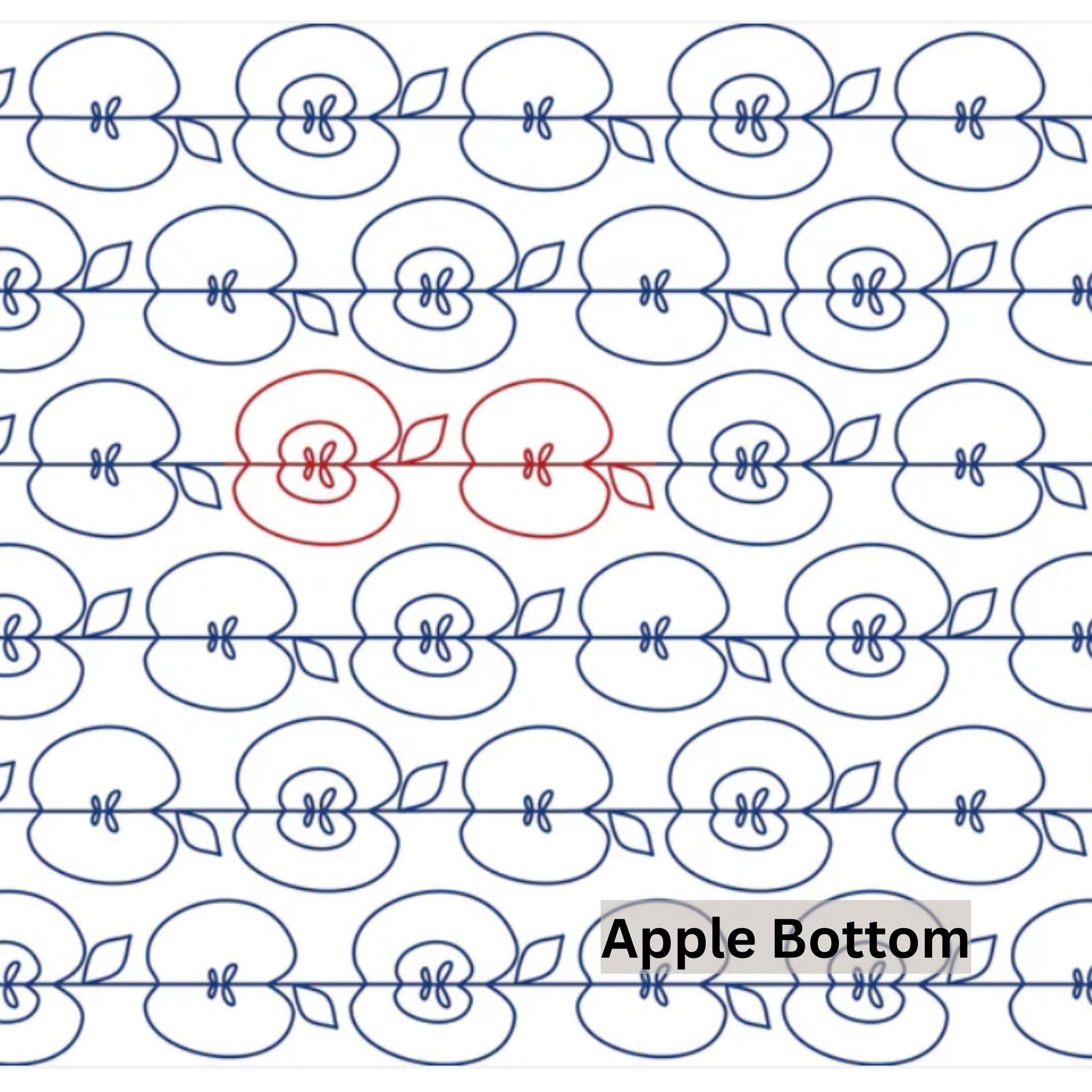 Fruit, Food and Fungi Pantograph Patterns for Edge to Edge for Longarm Quilting - Good Vibes Quilt Shop
