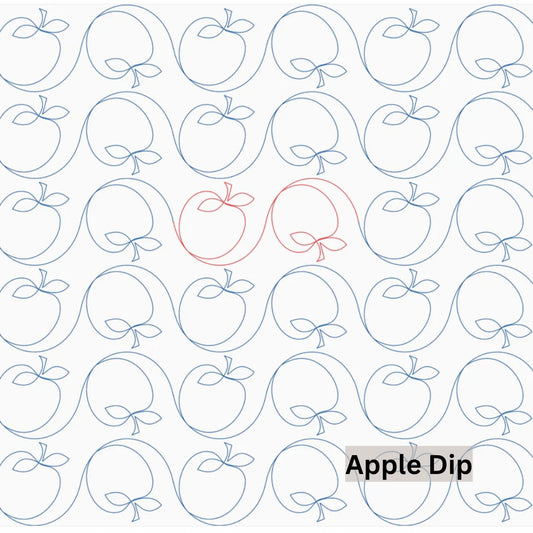 Fruit, Food and Fungi Pantograph Patterns for Edge to Edge for Longarm Quilting - Good Vibes Quilt Shop