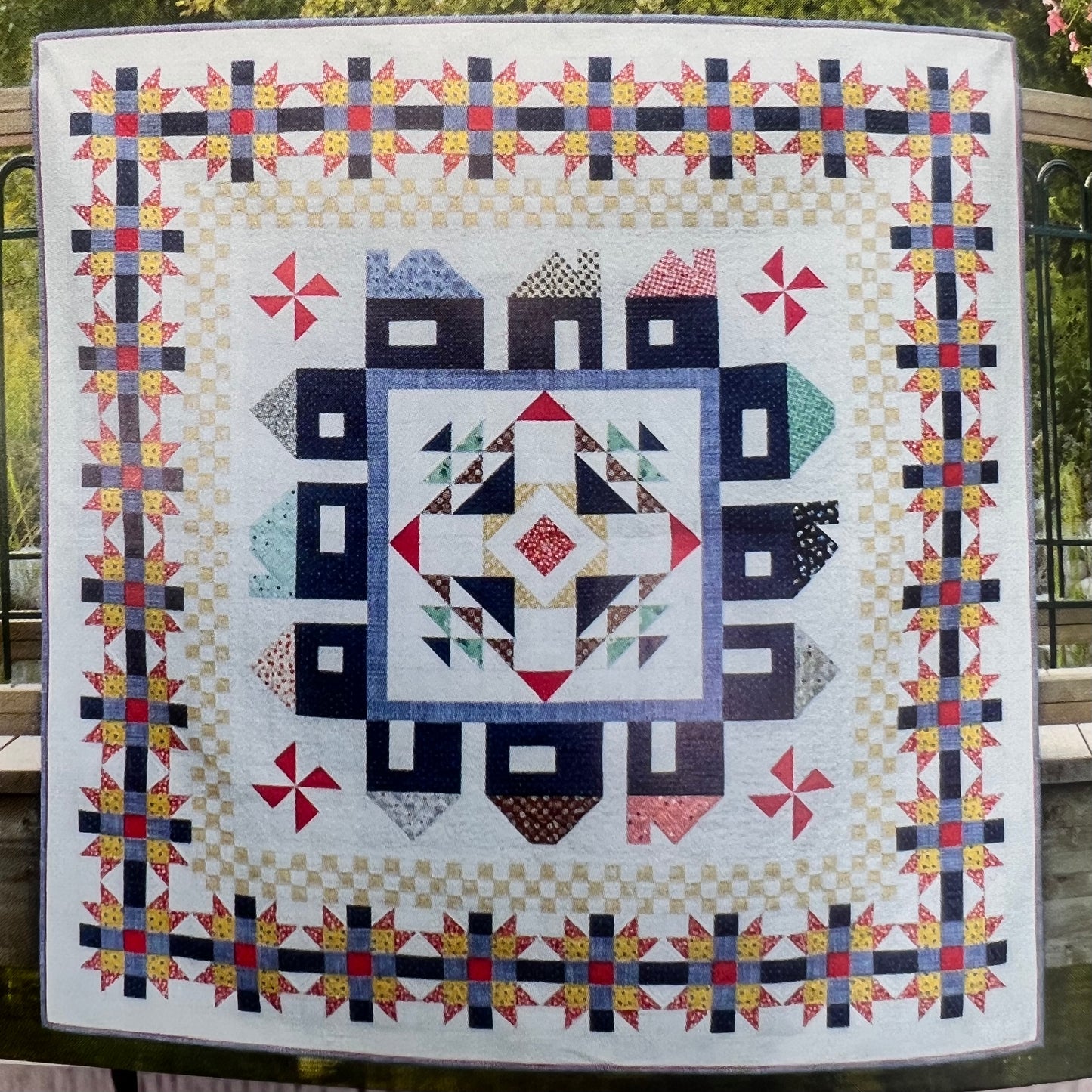 AroundtheBlockQuilts TenSisters Carman Geddes Quilt Patterns Easy Piecing Grid System