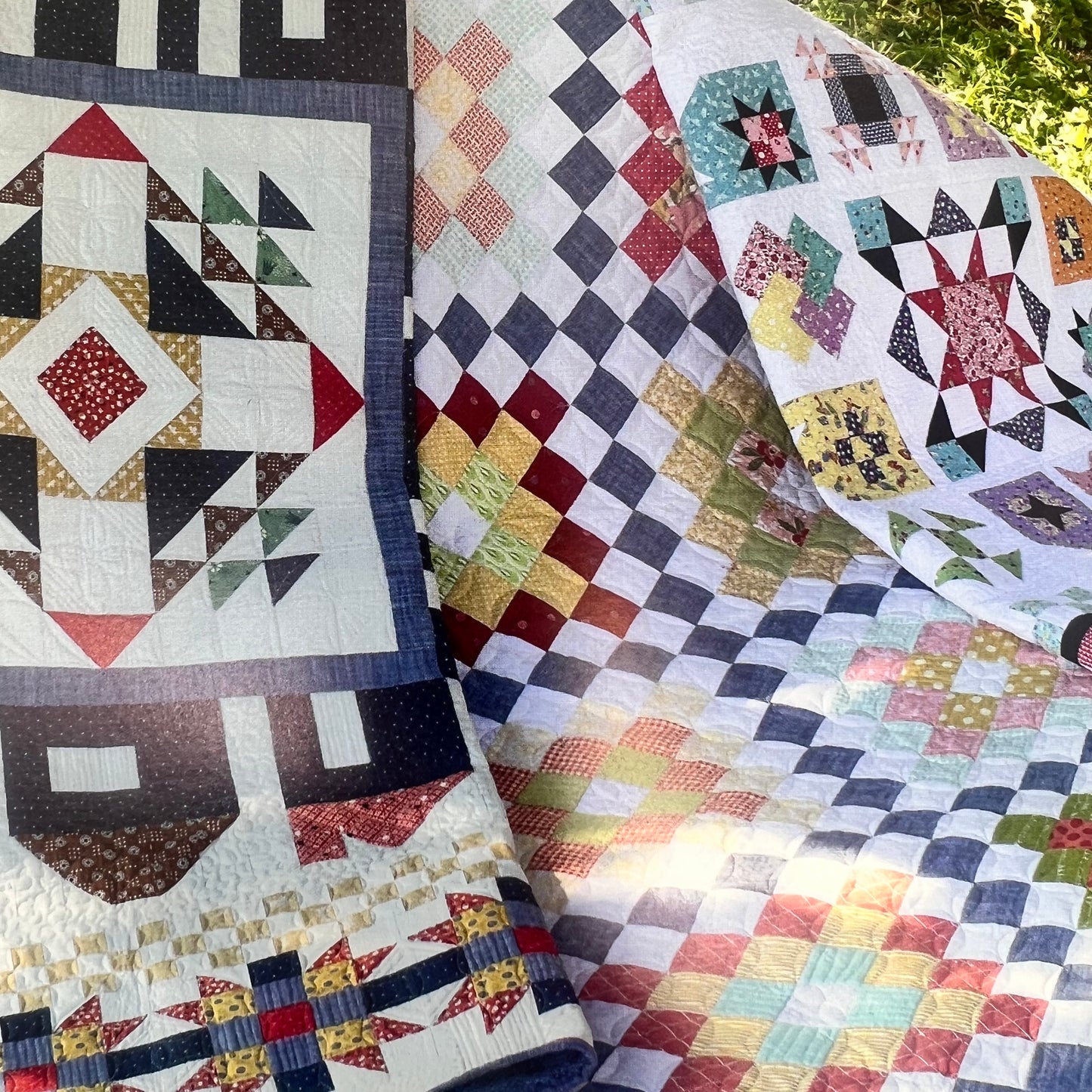 AroundtheBlockQuilts TenSisters Carman Geddes Quilt Patterns Easy Piecing Grid System