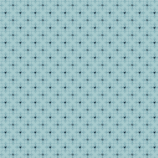 Barnyard Bandana, a PC Basic, Blue Cowboy, BB21315, sold by 1/2 yard - Good Vibes Quilt Shop