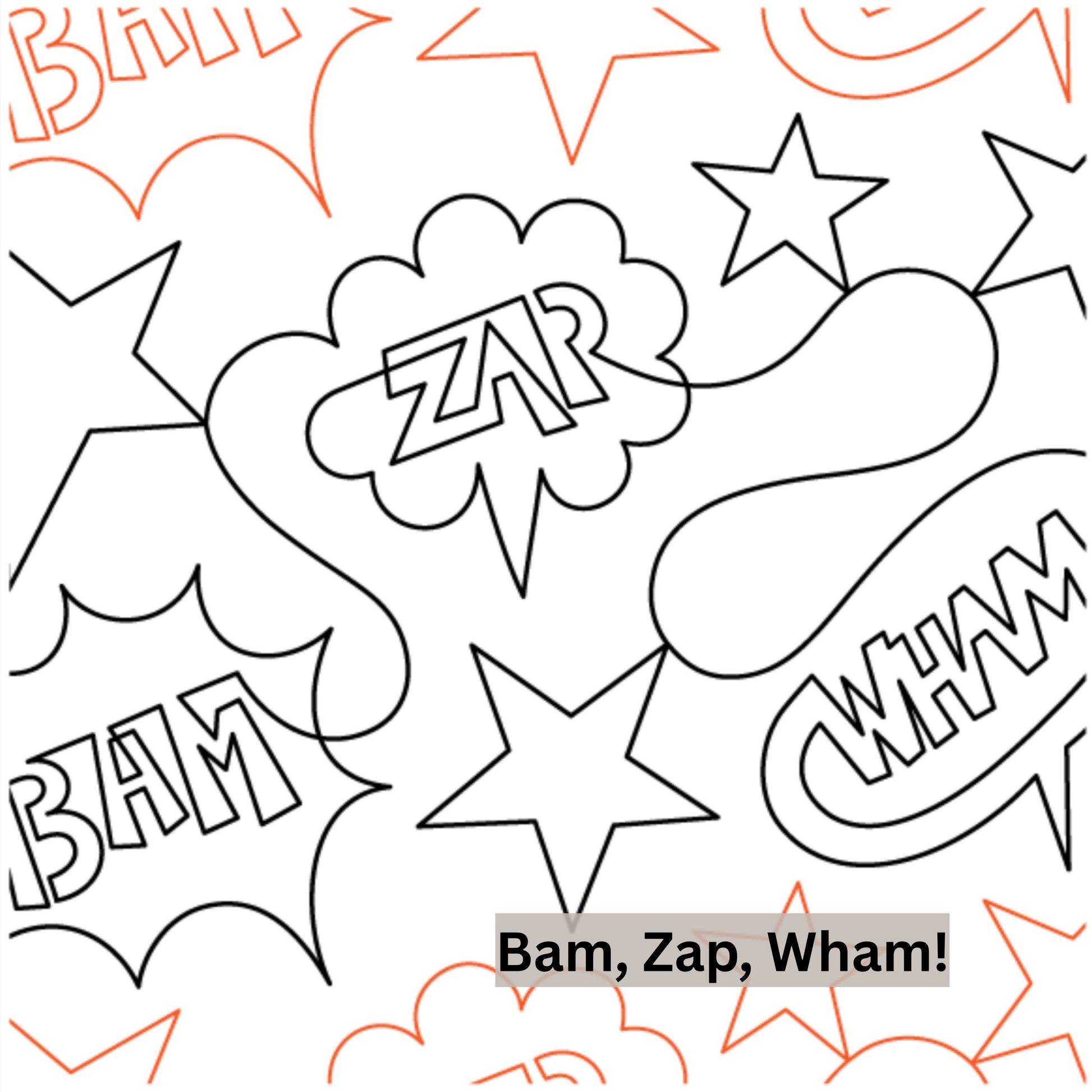 Novelty Pantograph Patterns for Edge to Edge for Longarm Quilting - Good Vibes Quilt Shop