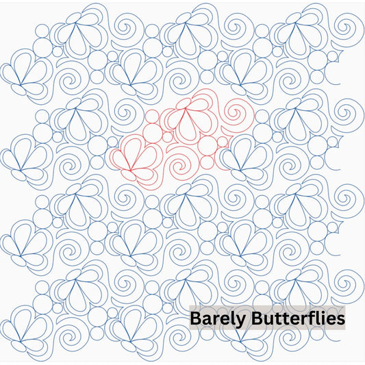 Flowers and Feathers Patterns Pantograph Patterns for Edge to Edge for Longarm Quilting - Good Vibes Quilt Shop