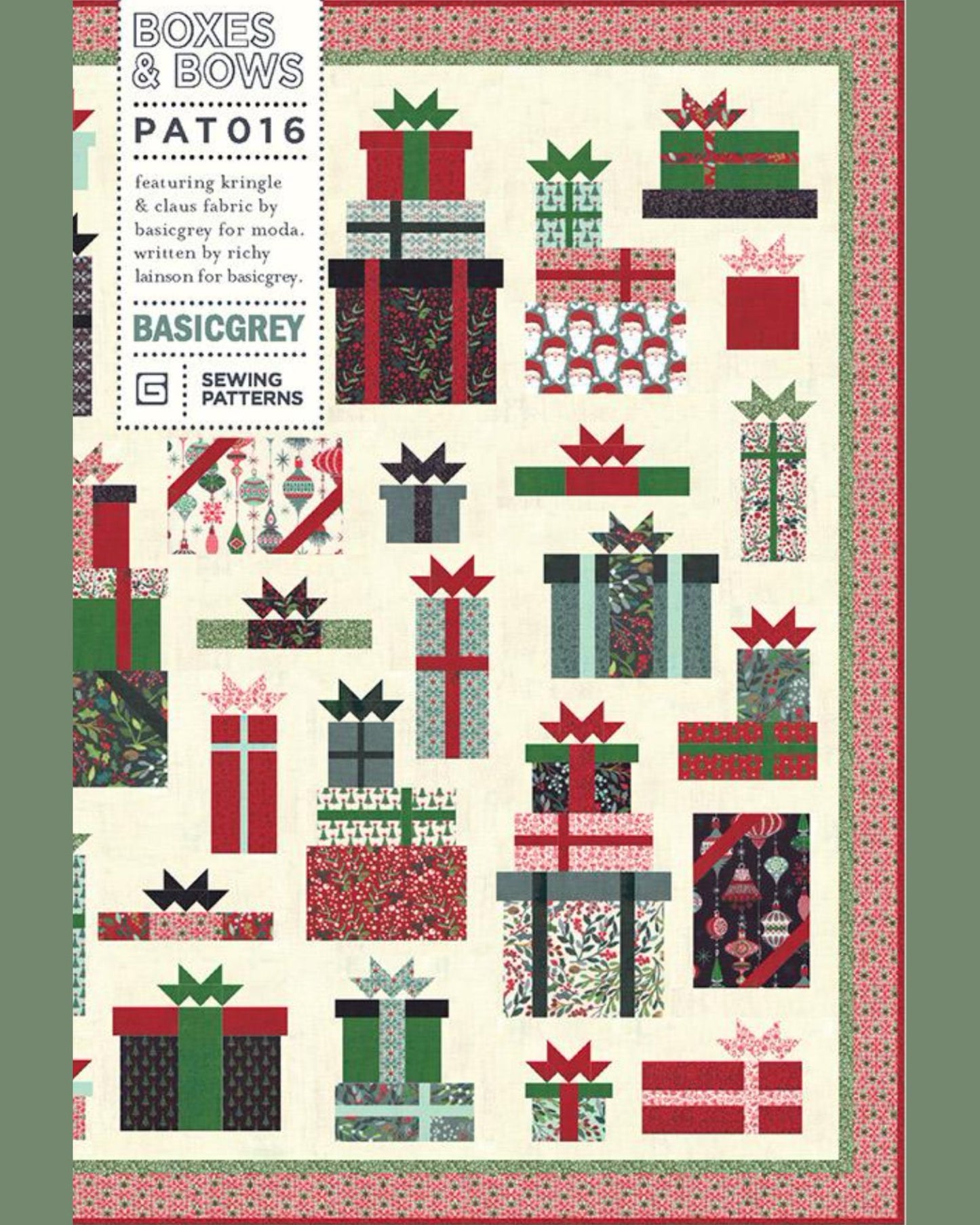 Boxes and Bows Quilt Pattern, by Basic Grey, PAT016 - Good Vibes Quilt Shop