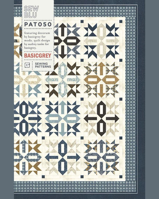 Sew Blu Quilt Pattern, by Basic Grey, PAT050 - Good Vibes Quilt Shop