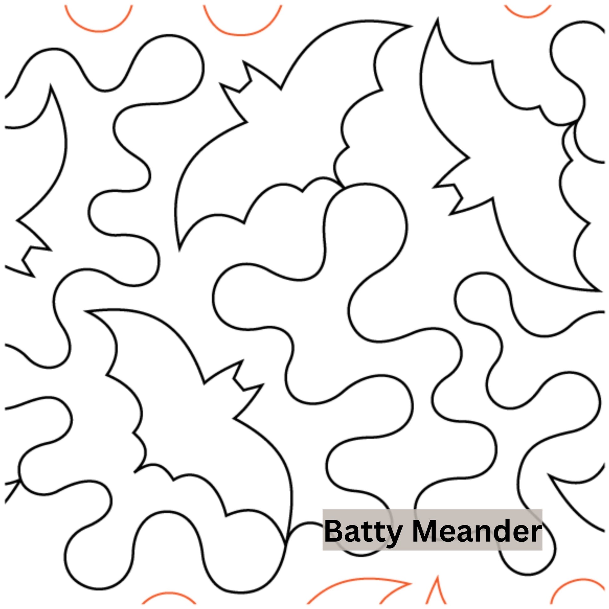 Halloween and Fall Pantographs Patterns for Edge to Edge for Longarm Quilting - Good Vibes Quilt Shop