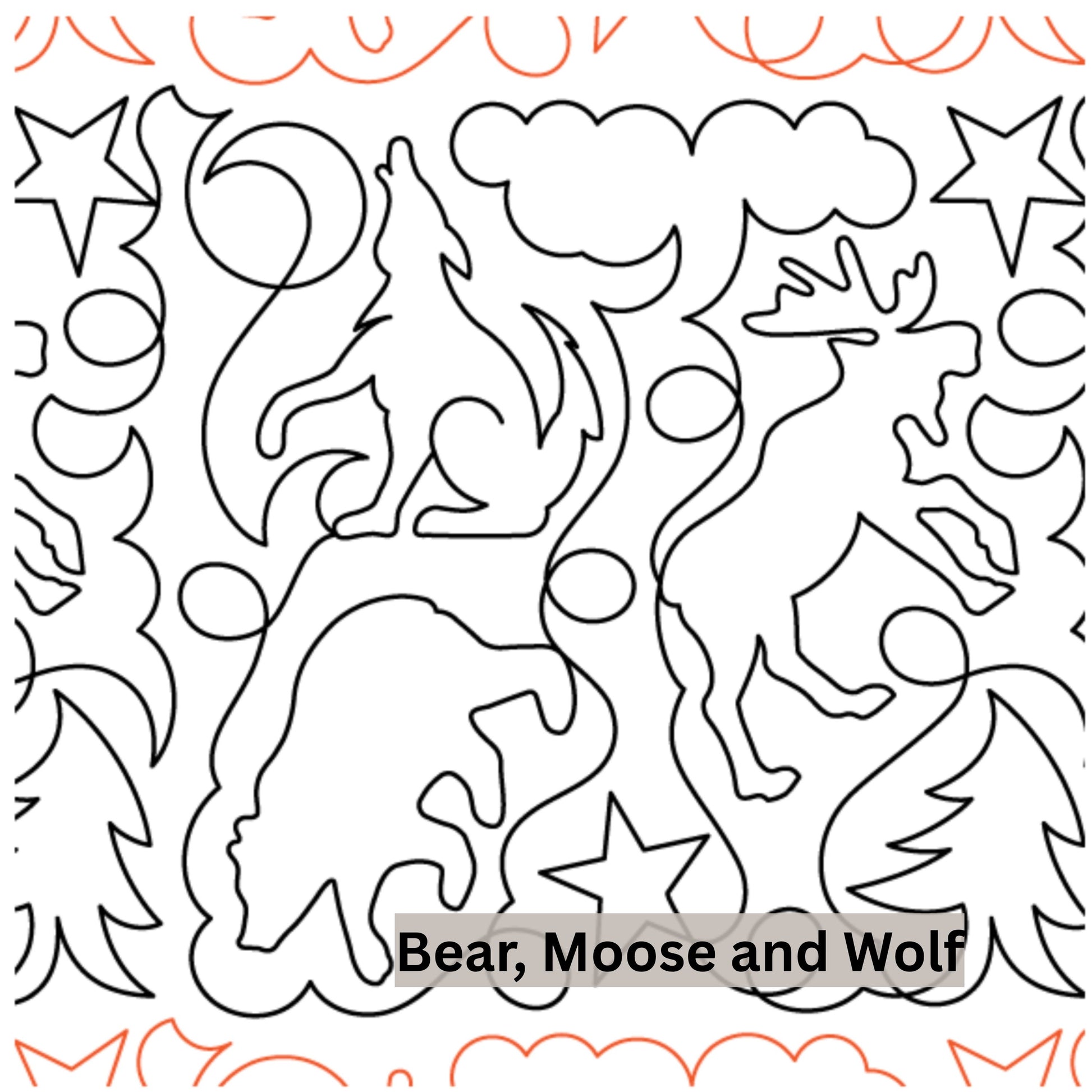 Novelty Pantograph Patterns for Edge to Edge for Longarm Quilting - Good Vibes Quilt Shop