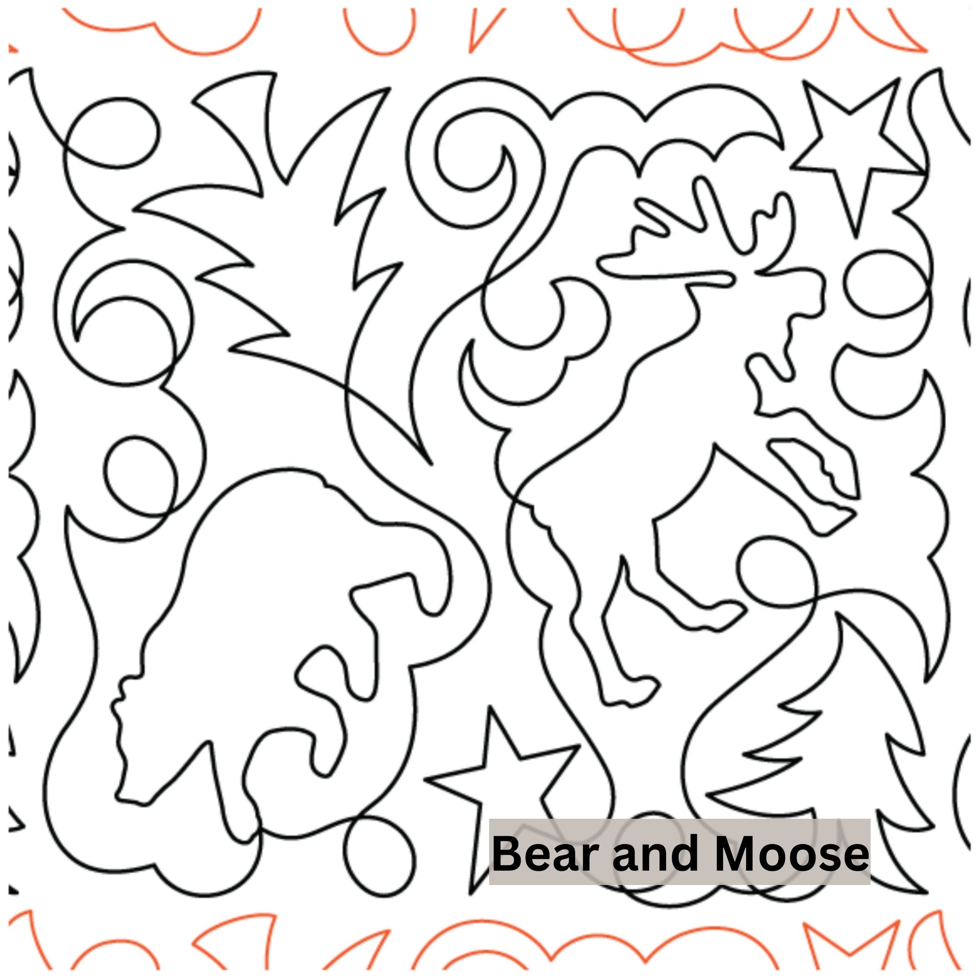 Novelty Pantograph Patterns for Edge to Edge for Longarm Quilting - Good Vibes Quilt Shop