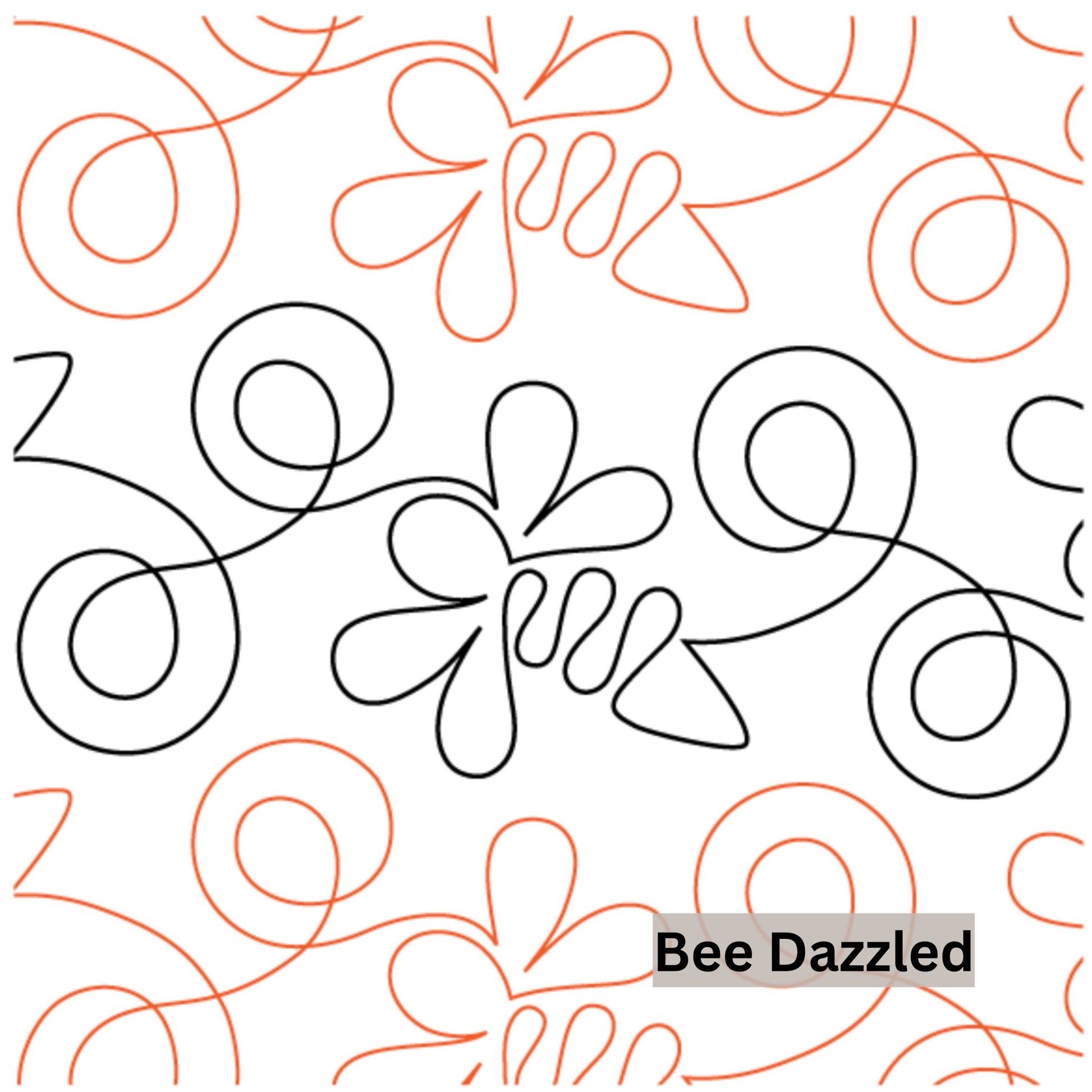 Bees, Butterflies and Bugs Pantograph Patterns for Edge to Edge for Longarm Quilting - Good Vibes Quilt Shop