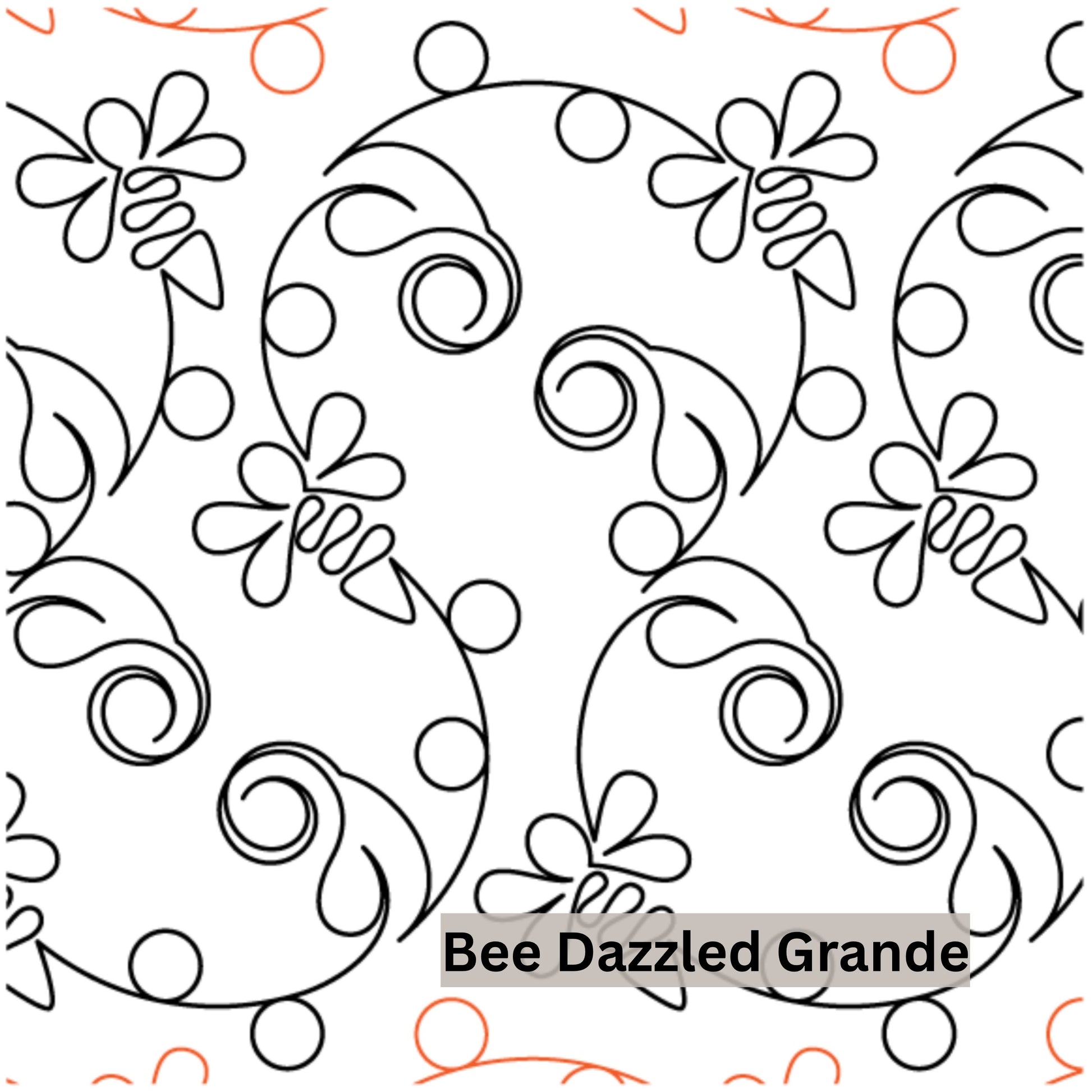 Bees, Butterflies and Bugs Pantograph Patterns for Edge to Edge for Longarm Quilting - Good Vibes Quilt Shop