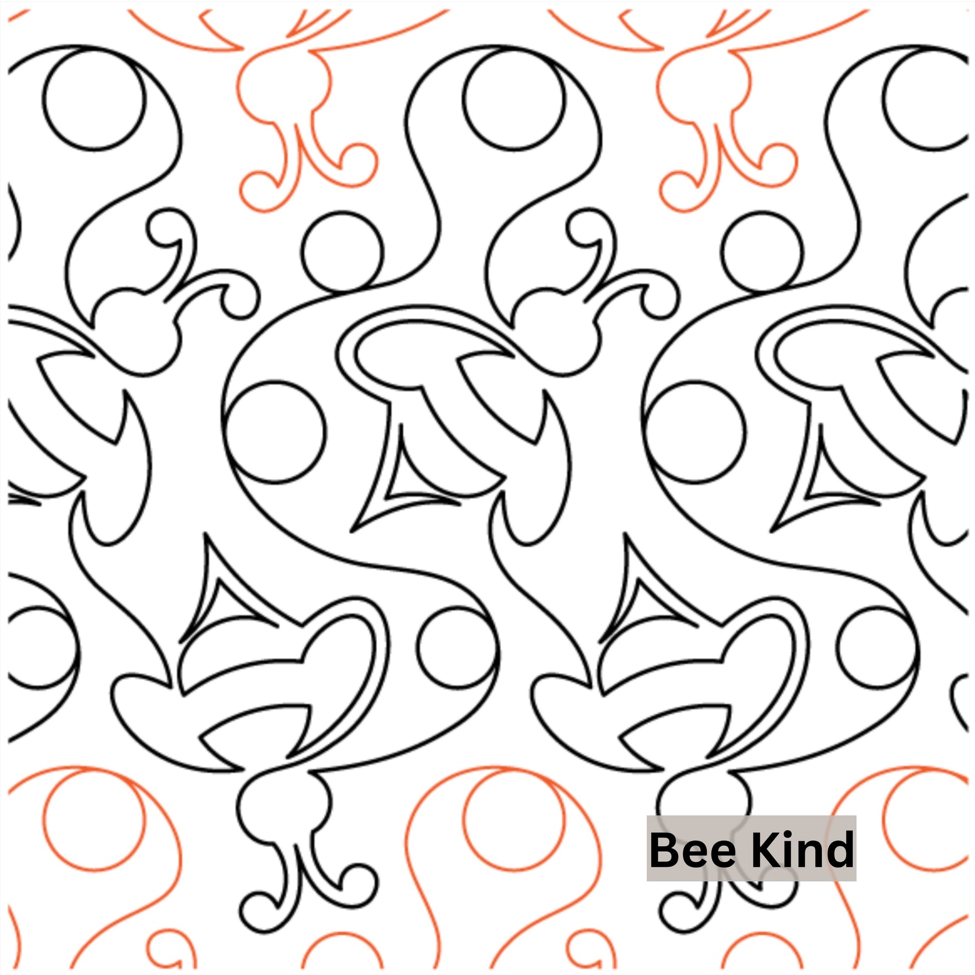 Bees, Butterflies and Bugs Pantograph Patterns for Edge to Edge for Longarm Quilting - Good Vibes Quilt Shop