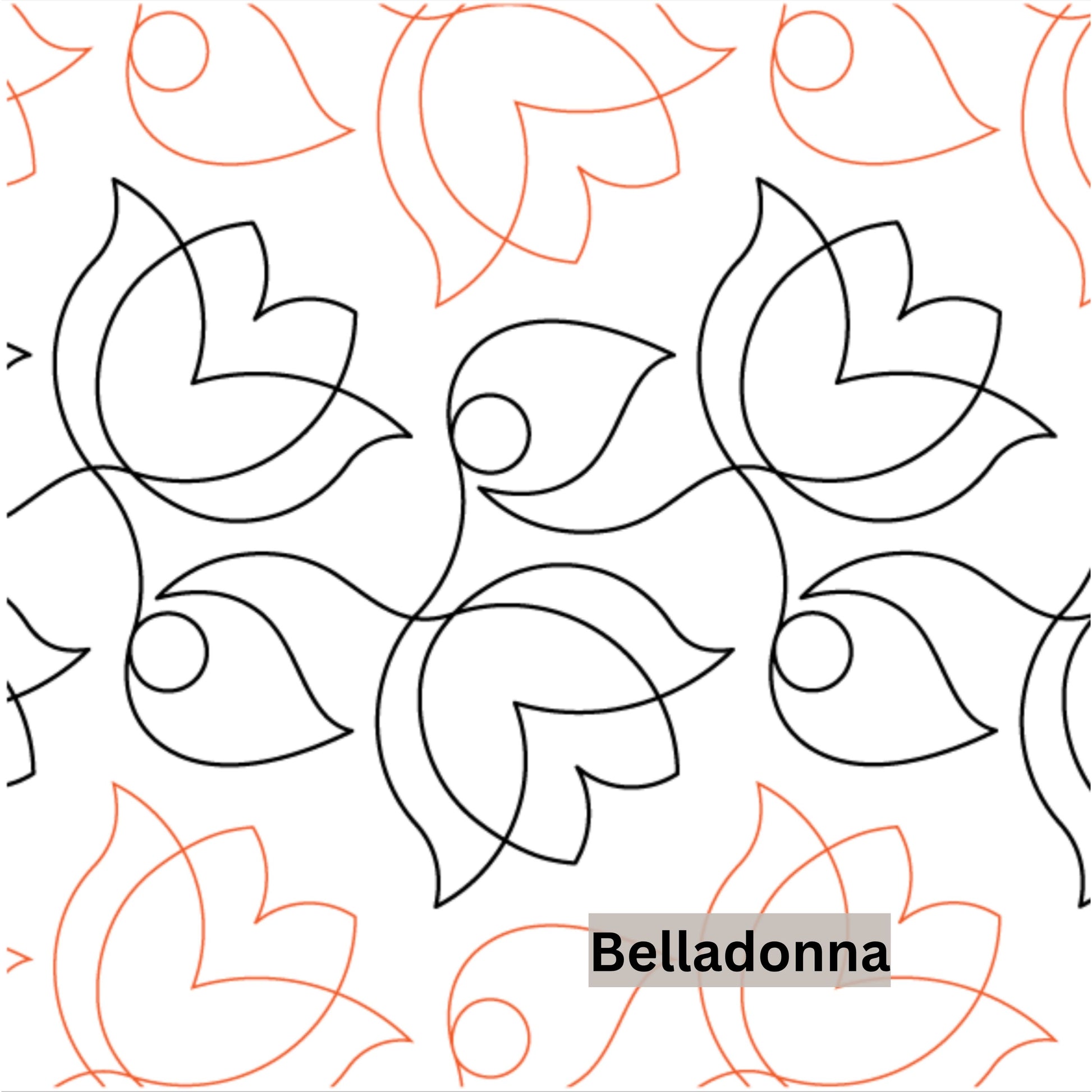 Flowers and Feathers Patterns Pantograph Patterns for Edge to Edge for Longarm Quilting - Good Vibes Quilt Shop