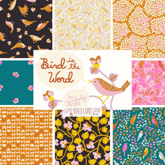 Bird Is The Word, designed by Kimberly Kight for Ruby Star Society, 26 skus RS3076FQ PREORDER - Good Vibes Quilt Shop