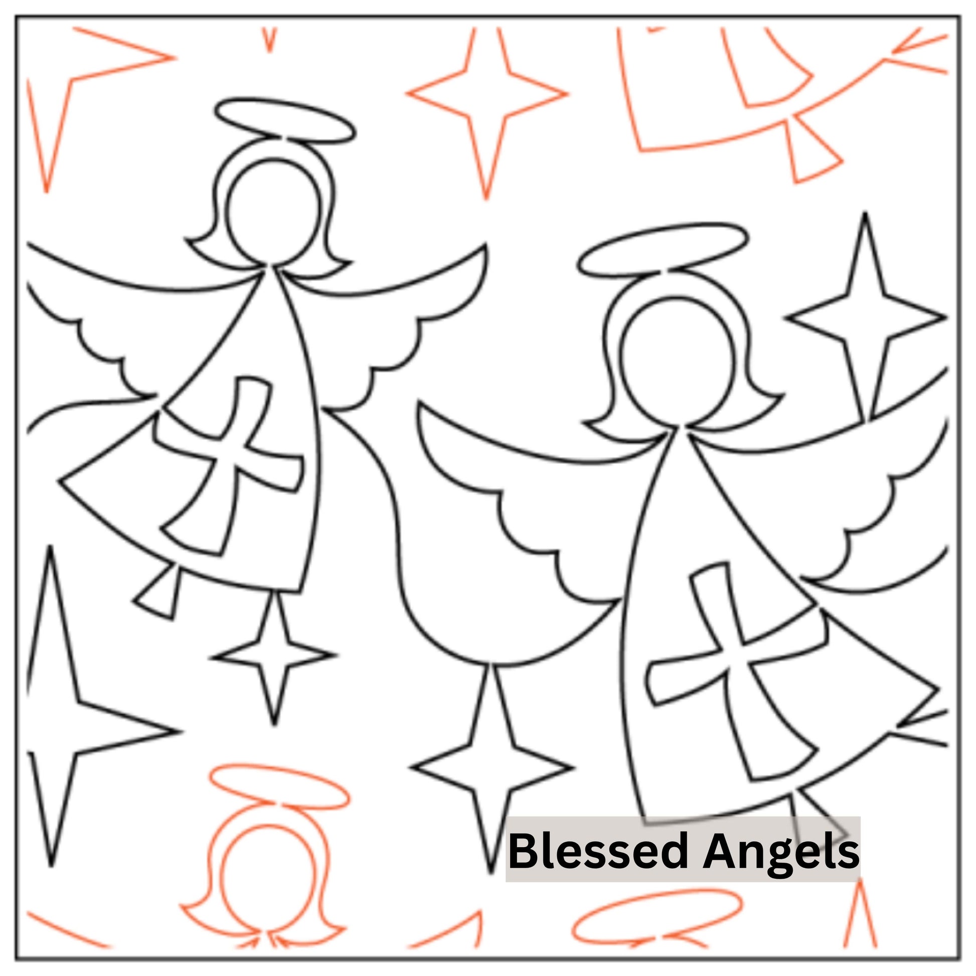 Christmas and Winter Snow Patterns Pantograph Patterns for Edge to Edge for Longarm Quilting - Good Vibes Quilt Shop