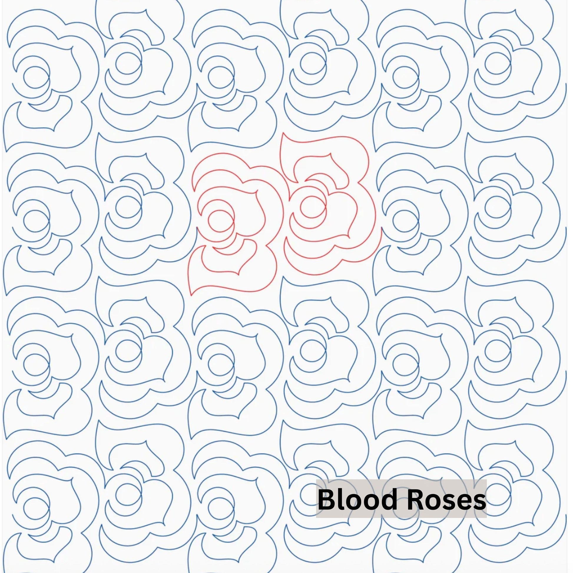 Flowers and Feathers Patterns Pantograph Patterns for Edge to Edge for Longarm Quilting - Good Vibes Quilt Shop