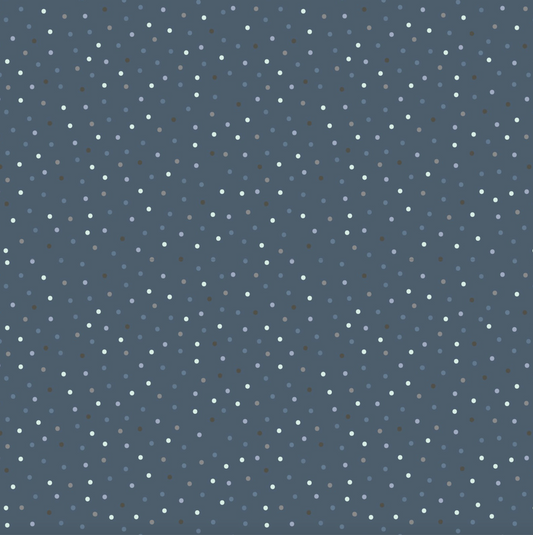 Country Confetti, Blue Ribbon Blue, sold by the 1/2 yard, CC20186 - Good Vibes Quilt Shop