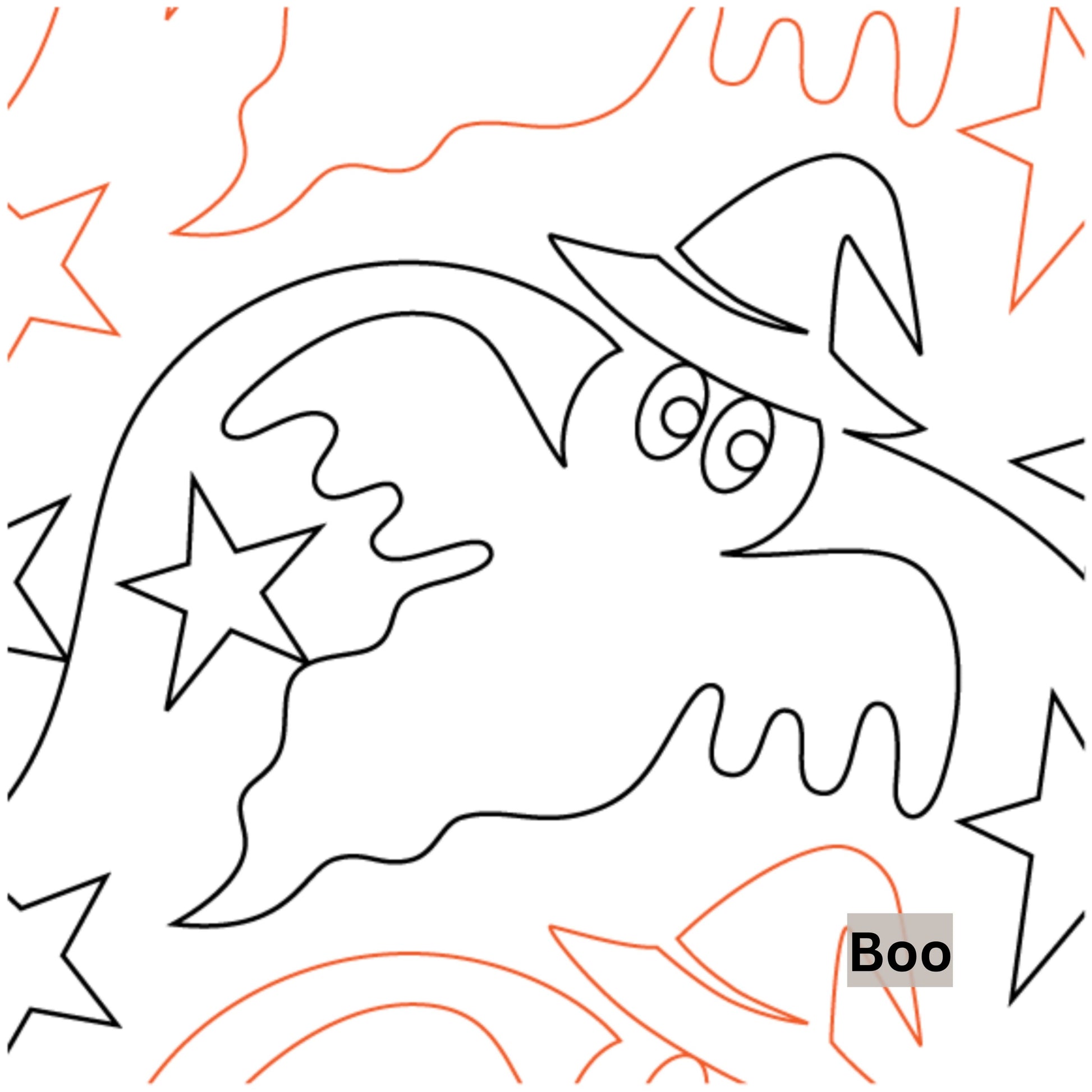 Halloween and Fall Pantographs Patterns for Edge to Edge for Longarm Quilting - Good Vibes Quilt Shop