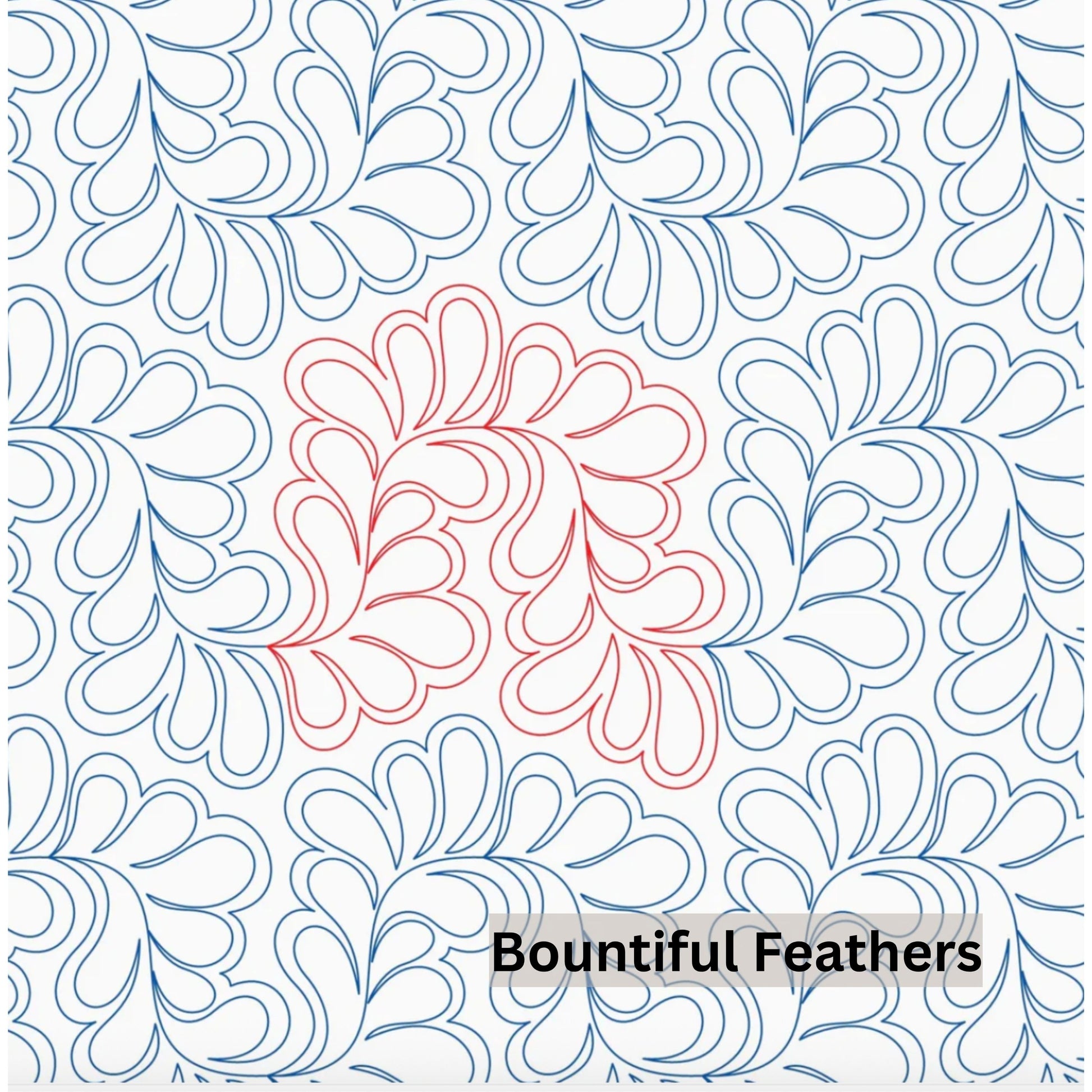 Flowers and Feathers Patterns Pantograph Patterns for Edge to Edge for Longarm Quilting - Good Vibes Quilt Shop