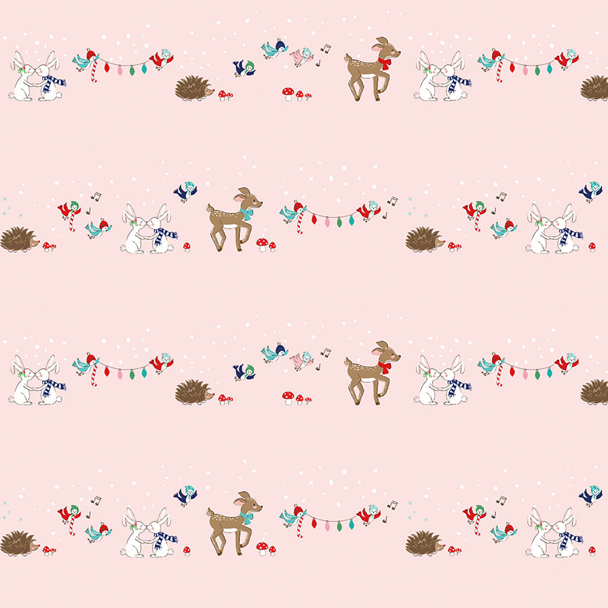 Pixie Noel 2 by Tasha Noel a Riley Blake Designs Collection, Pink Animals - Good Vibes Quilt Shop