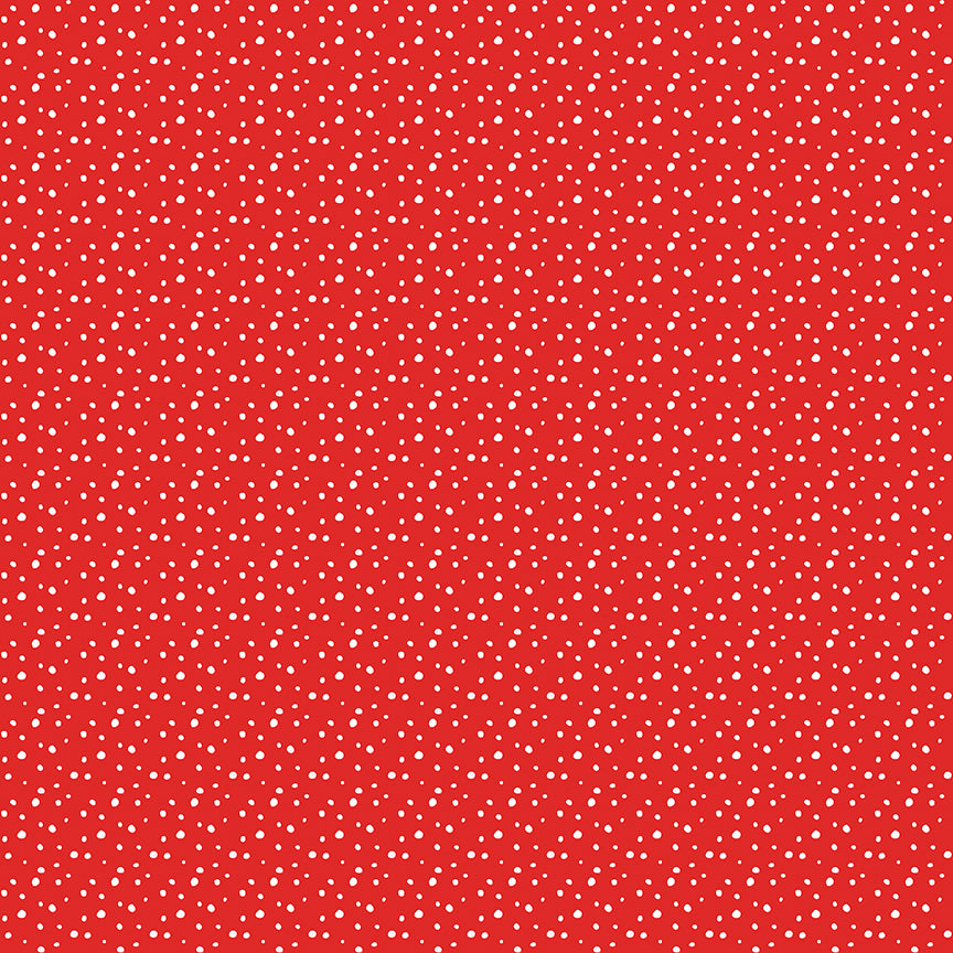 Pixie Noel 2 by Tasha Noel a Riley Blake Designs Collection, Red Snow, Sold by the 1/2 yard - Good Vibes Quilt Shop