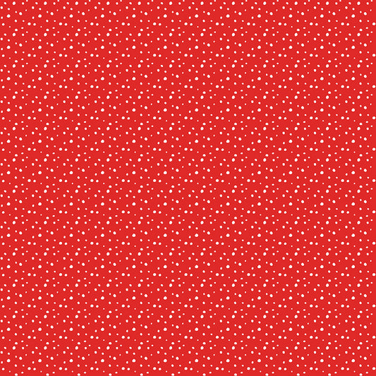 Pixie Noel 2 by Tasha Noel a Riley Blake Designs Collection, Red Snow, Sold by the 1/2 yard - Good Vibes Quilt Shop