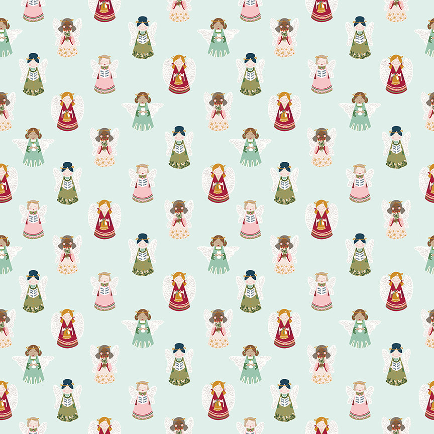 Christmas Village by Katherine Lenius, Angels Mint - Good Vibes Quilt Shop