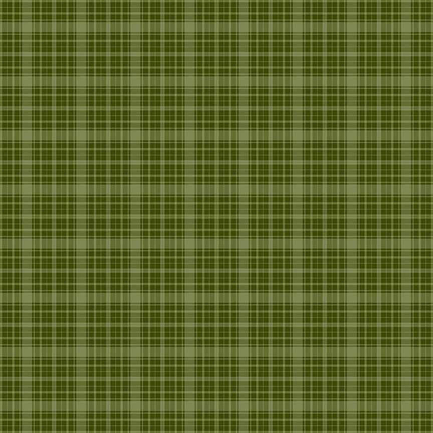 Christmas is in Town, C14746-Green Plaid, sold by the 1/2 yard, PREORDER - Good Vibes Quilt Shop