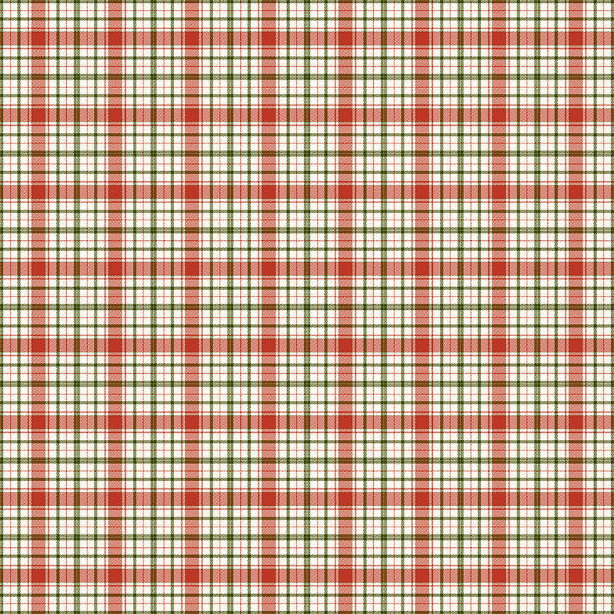 Christmas is in Town, C14746-Multi Plaid, sold by the 1/2 yard, PREORDER - Good Vibes Quilt Shop