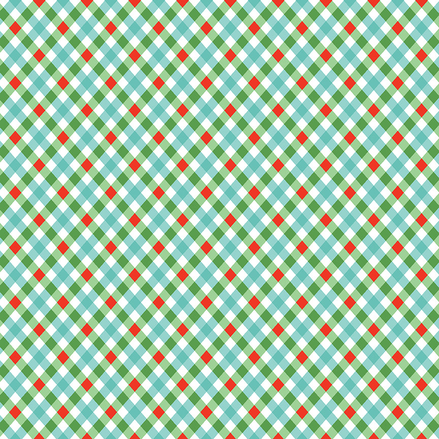 Jingle Bells, designed by Lindsay Wilkes, C14836 Multi Plaid, sold by the 1/2 yard, PREORDER - Good Vibes Quilt Shop