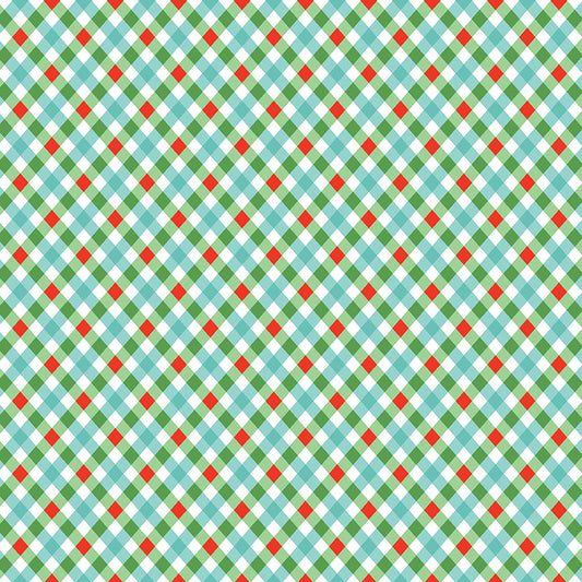 Jingle Bells, designed by Lindsay Wilkes, C14836 Multi Plaid, sold by the 1/2 yard, PREORDER - Good Vibes Quilt Shop