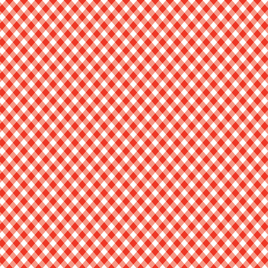 Jingle Bells, designed by Lindsay Wilkes, C14836 Red Plaid, sold by the 1/2 yard, PREORDER - Good Vibes Quilt Shop