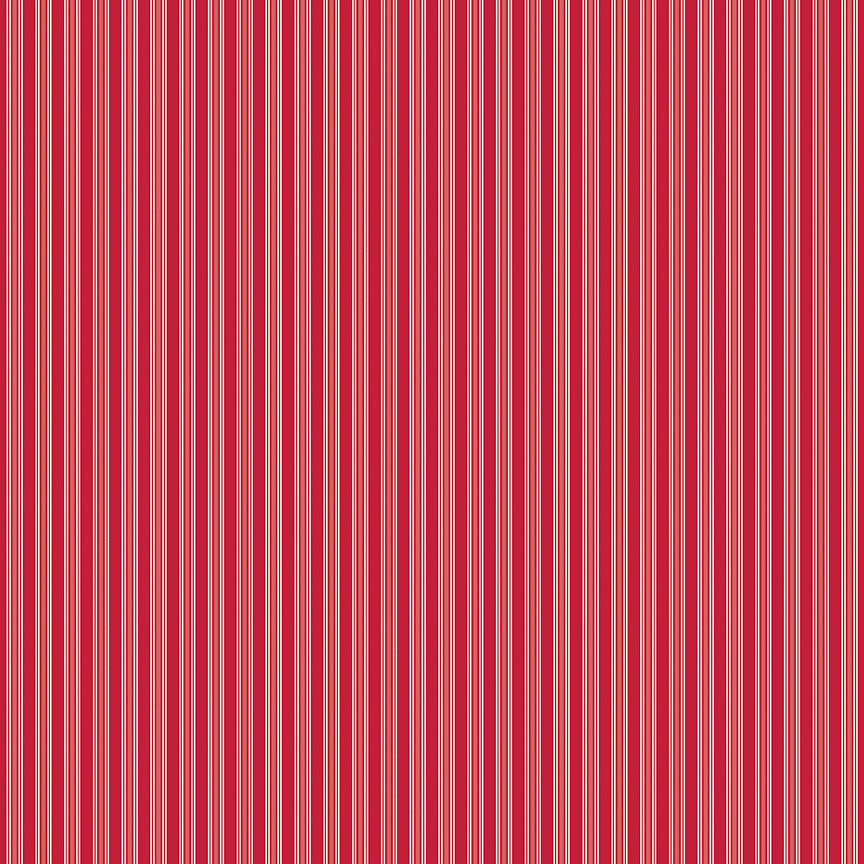 Merry Little Christmas, by My Mind's Eye, C14847 Red Stripes - Good Vibes Quilt Shop