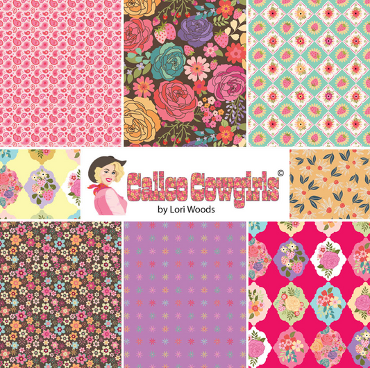 Calico Cowgirls, Wallpaper Roses Pink, CW24805 - Good Vibes Quilt Shop