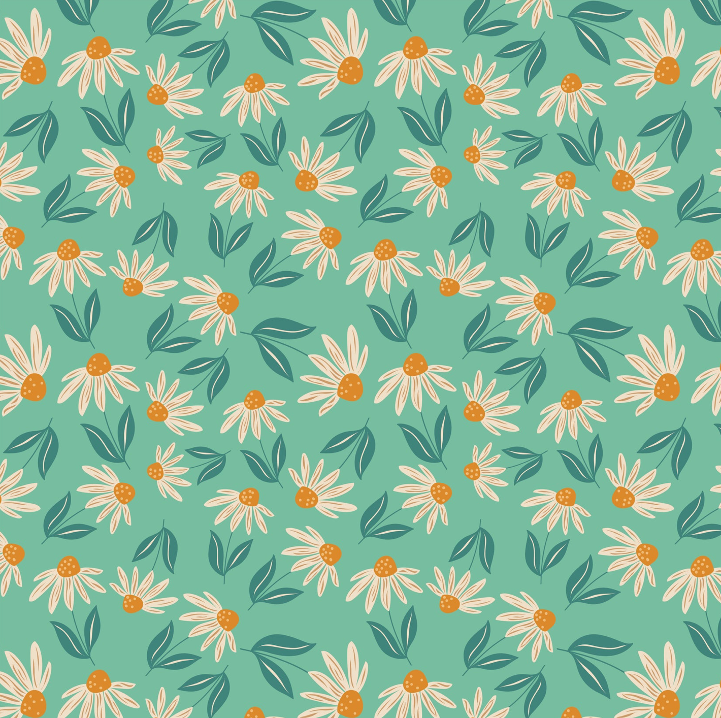 Calico Cowgirls, Big Sunnies Teal, CW24829, sold by 1/2 yard, *PREORDER - Good Vibes Quilt Shop
