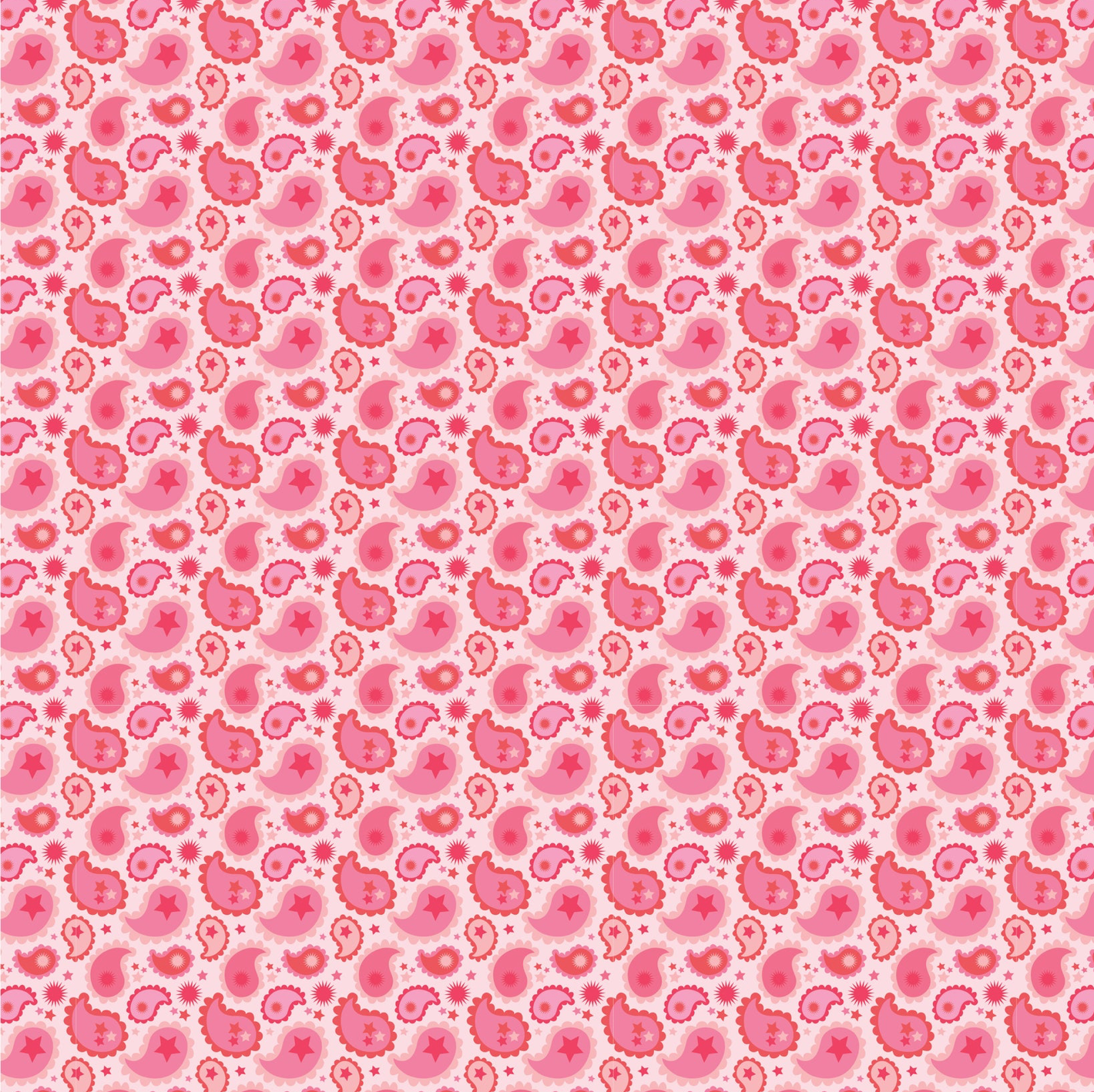Calico Cowgirls, Paisley & Poppy Pink, CW24821, sold by 1/2 yard, *PREORDER - Good Vibes Quilt Shop
