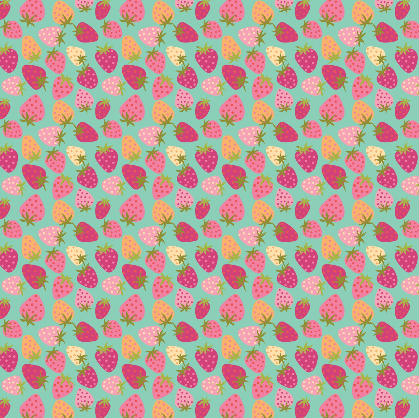 Calico Cowgirls, Strawberry Pie Teal, CW24807, sold by 1/2 yard, *PREORDER - Good Vibes Quilt Shop