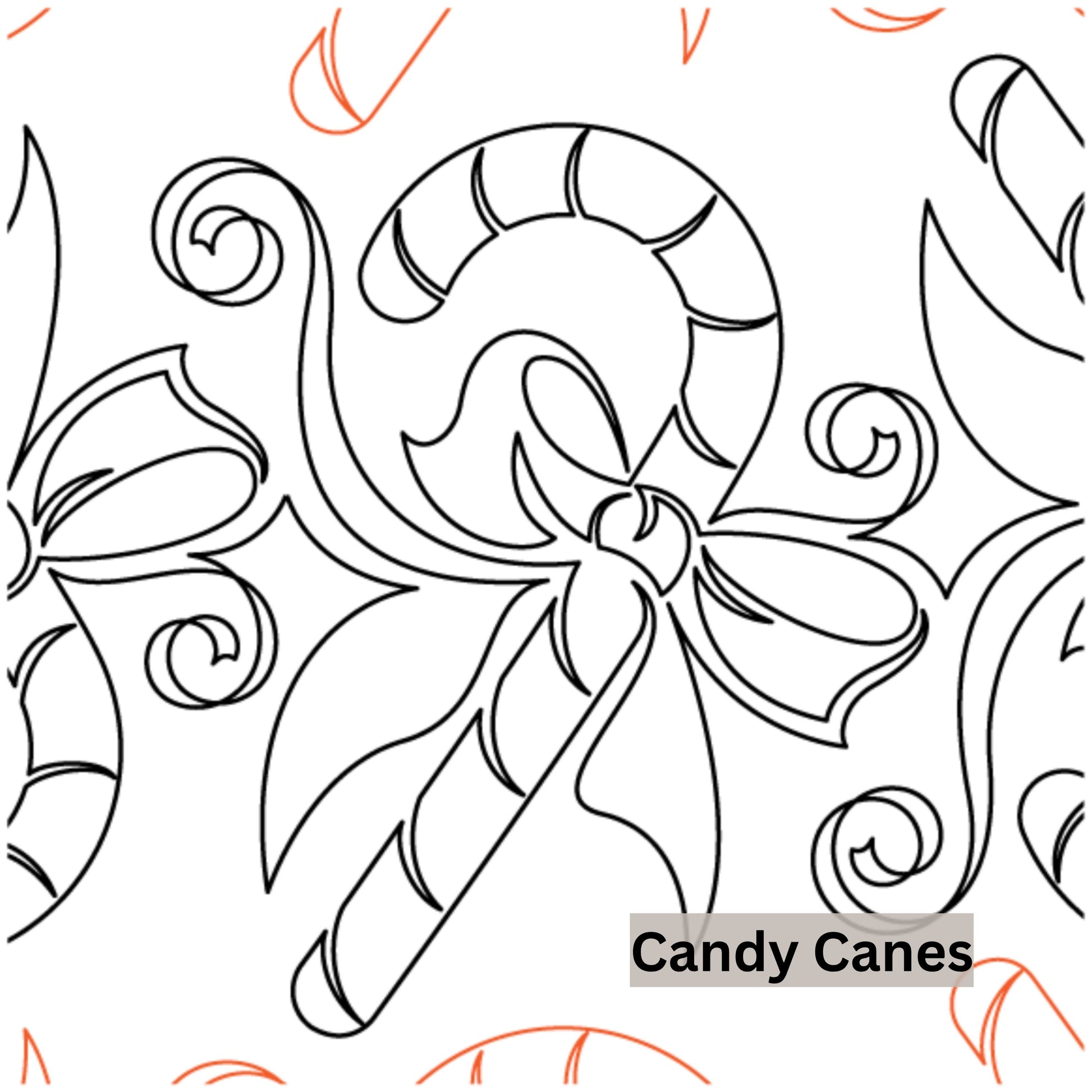 Christmas and Winter Snow Patterns Pantograph Patterns for Edge to Edge for Longarm Quilting - Good Vibes Quilt Shop