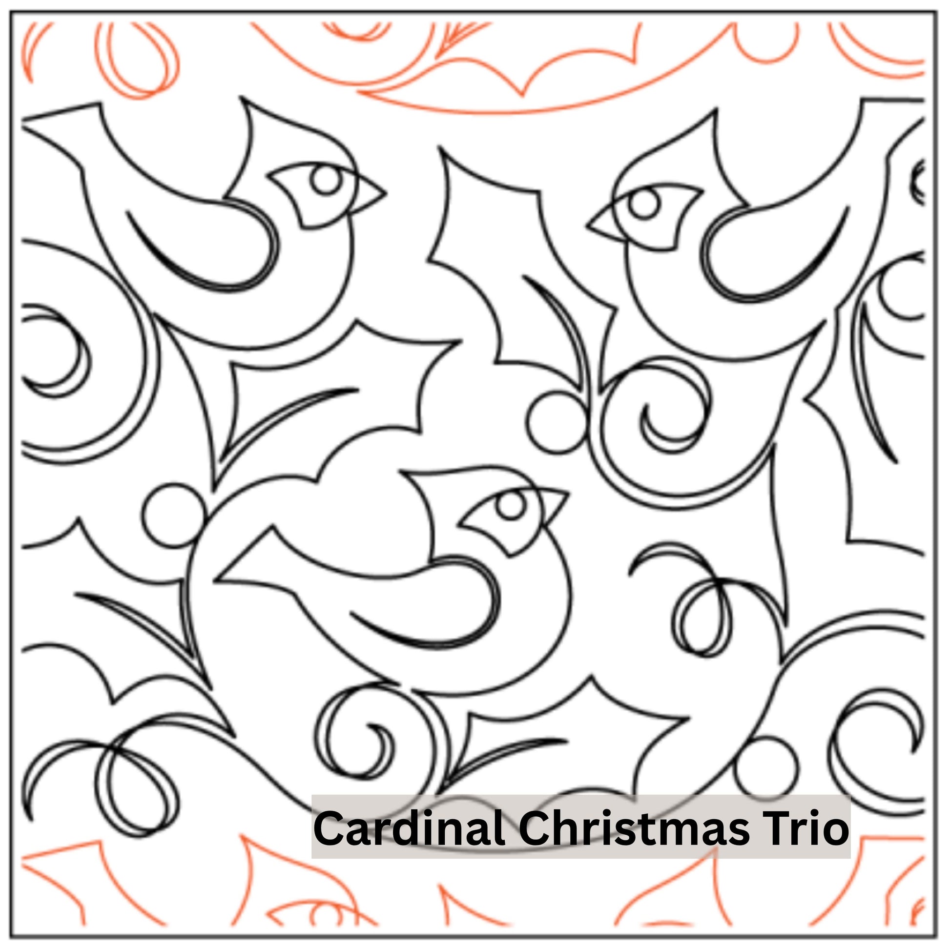 Christmas and Winter Snow Patterns Pantograph Patterns for Edge to Edge for Longarm Quilting - Good Vibes Quilt Shop