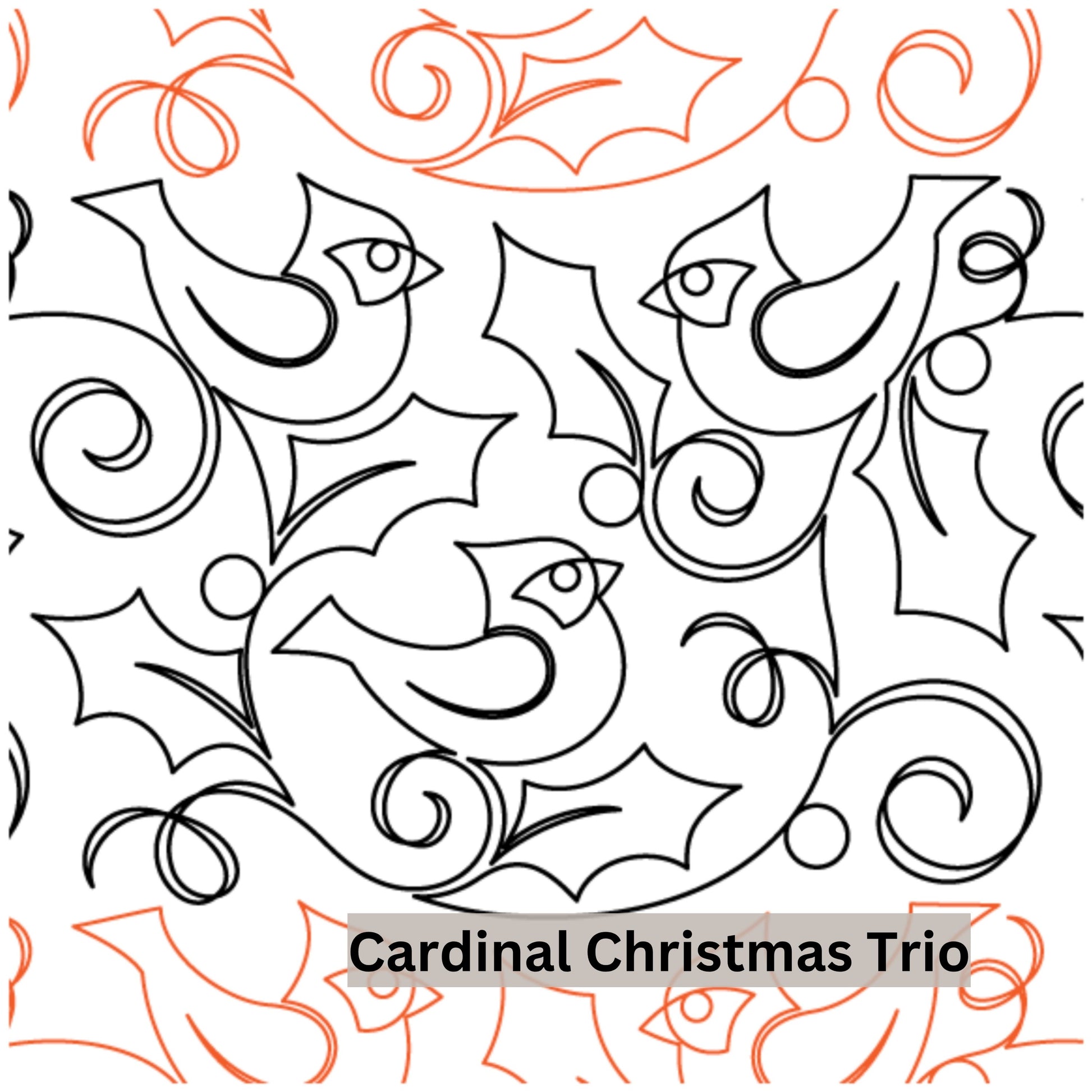 Christmas and Winter Snow Patterns Pantograph Patterns for Edge to Edge for Longarm Quilting - Good Vibes Quilt Shop