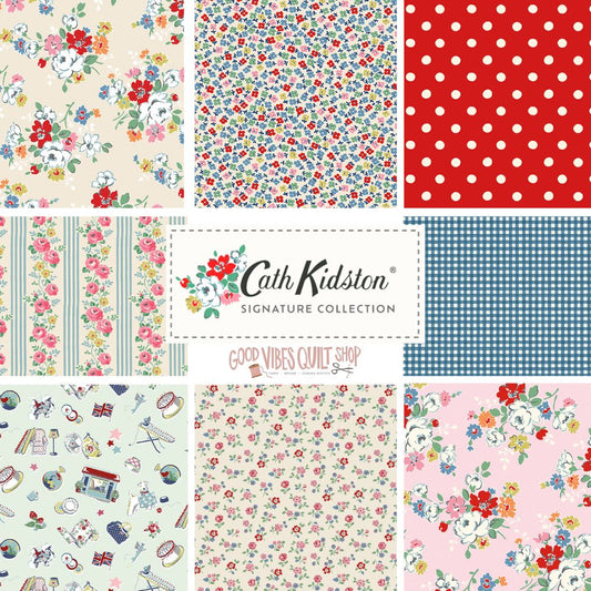Cath Kidston, Teeny One, C18376-Blue, Sold by the 1/2 Yard, PREORDER