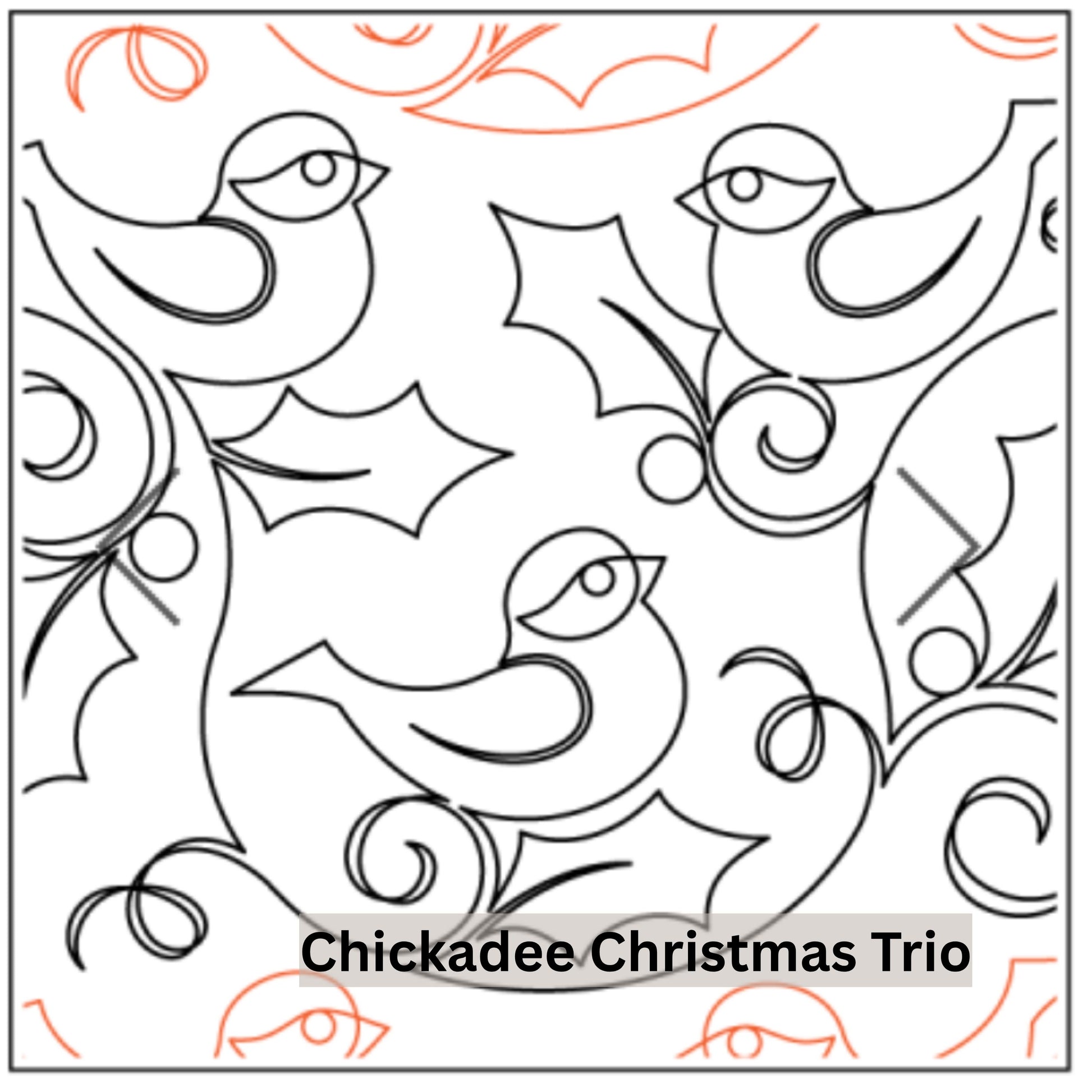 Christmas and Winter Snow Patterns Pantograph Patterns for Edge to Edge for Longarm Quilting - Good Vibes Quilt Shop