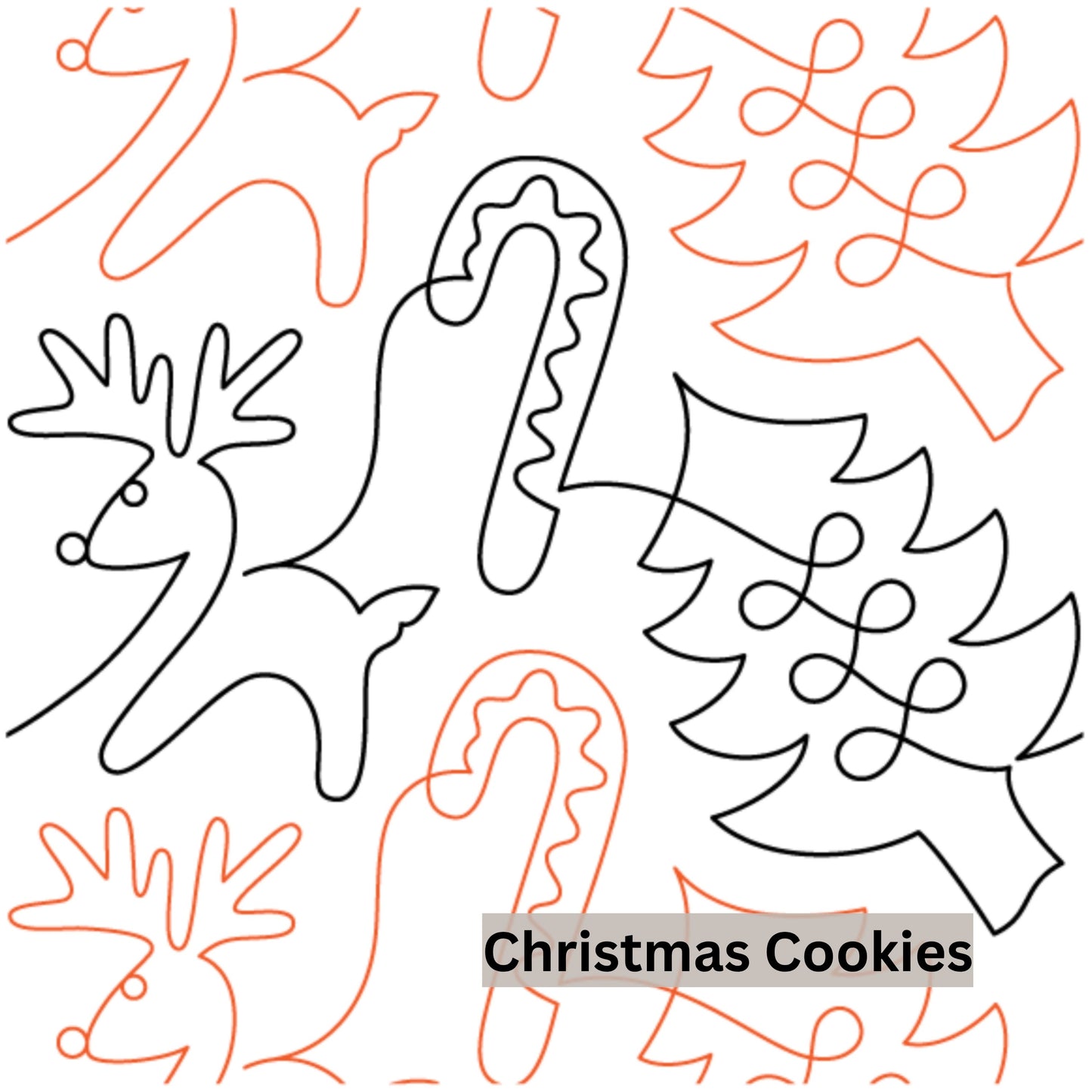 Christmas and Winter Snow Patterns Pantograph Patterns for Edge to Edge for Longarm Quilting - Good Vibes Quilt Shop